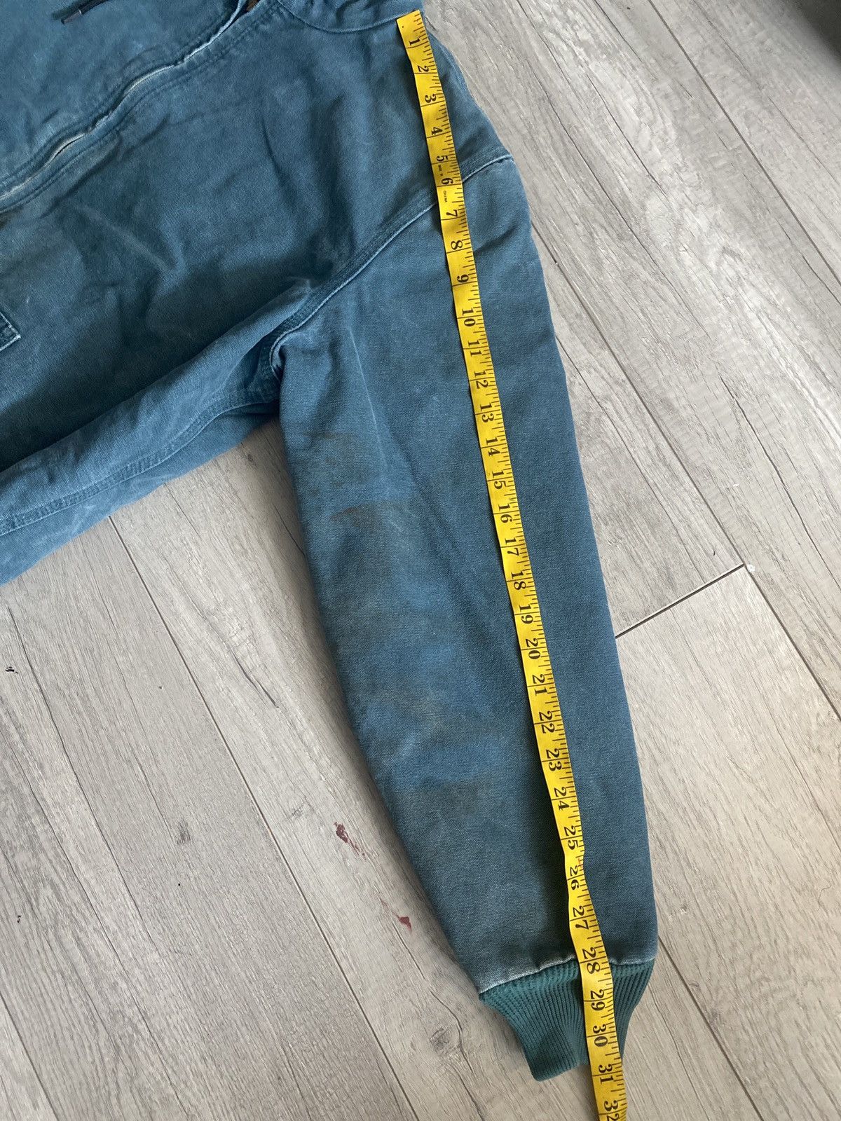 Carhartt × Vintage Vintage90s Carhartt Teal Quilted Active Hooded Jacket Size US M / EU 48-50 / 2 - 10 Thumbnail