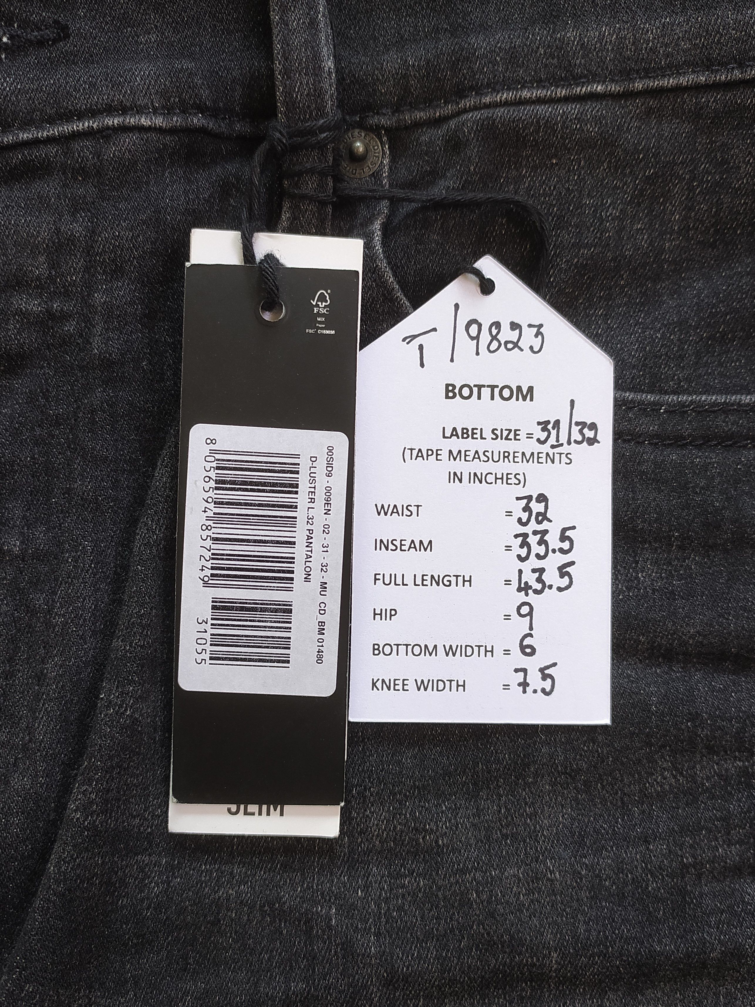 Diesel Diesel D-LUSTER-009EN Men's Jeans Free Shipping T/ 9823 Size US 31 - 13 Thumbnail