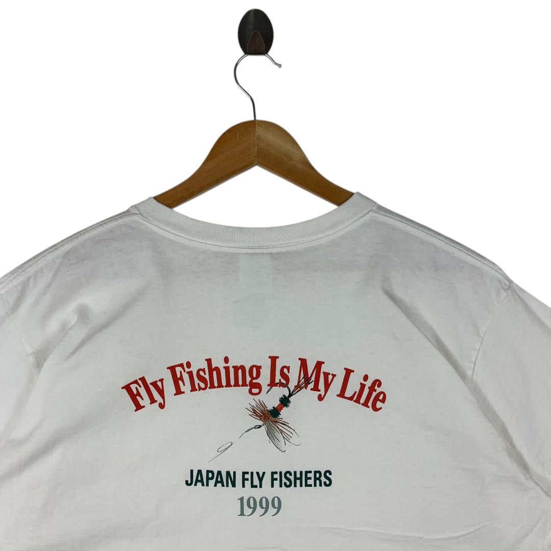 Patagonia Vintage PATAGONIA JAPAN fly fishers beneficial printed tee Size US M / EU 48-50 / 2 - 9 Thumbnail