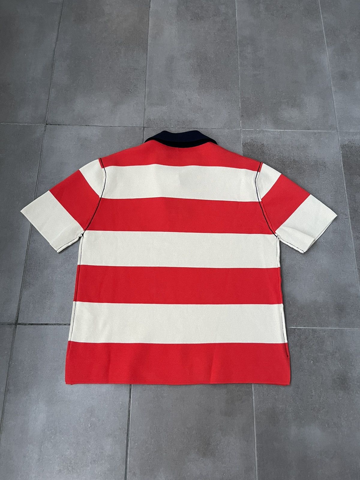 Sunnei !DS! SS23 Sunnei Maglia Unita S/S Stripped Polo Tee Size US M / EU 48-50 / 2 - 14 Thumbnail