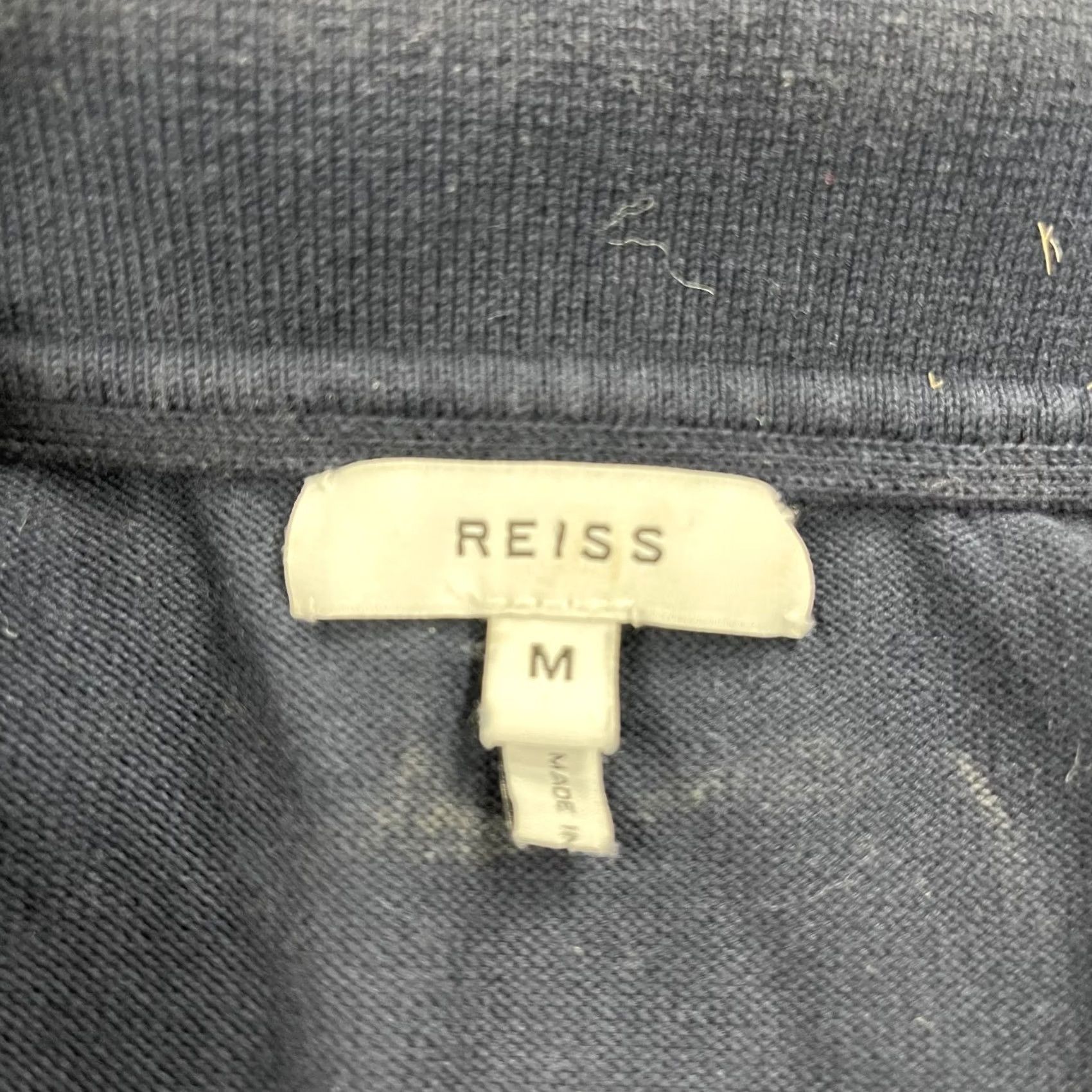 Reiss Reiss Polo Shirt Mens Medium Navy Blue Short Sleeve Knit Button Casual Preppy Size US M / EU 48-50 / 2 - 4 Thumbnail