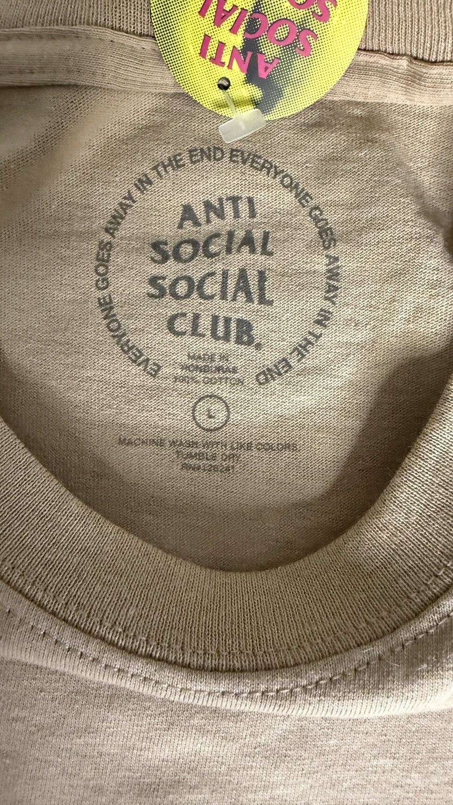 Anti Social Social Club Anti Social Social Club “Sand Koi” Tee — Size L — Authentic Size US L / EU 52-54 / 3 - 3 Thumbnail