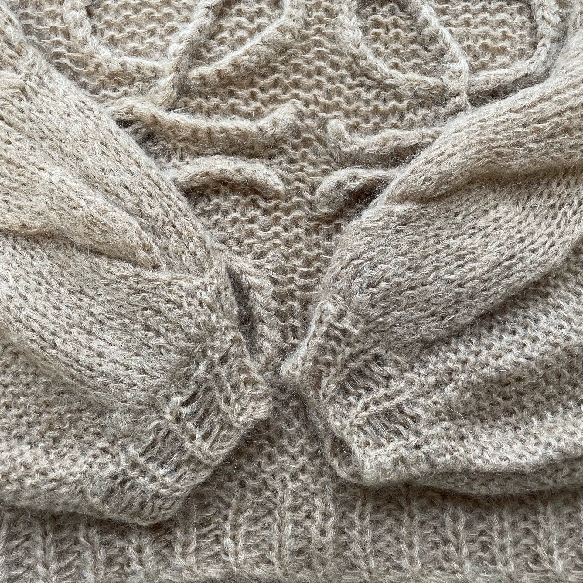 Loewe LOEWE Women's Oversized Camel Cable Sleeve Sweater M Size M / US 6-8 / IT 42-44 - 4 Thumbnail