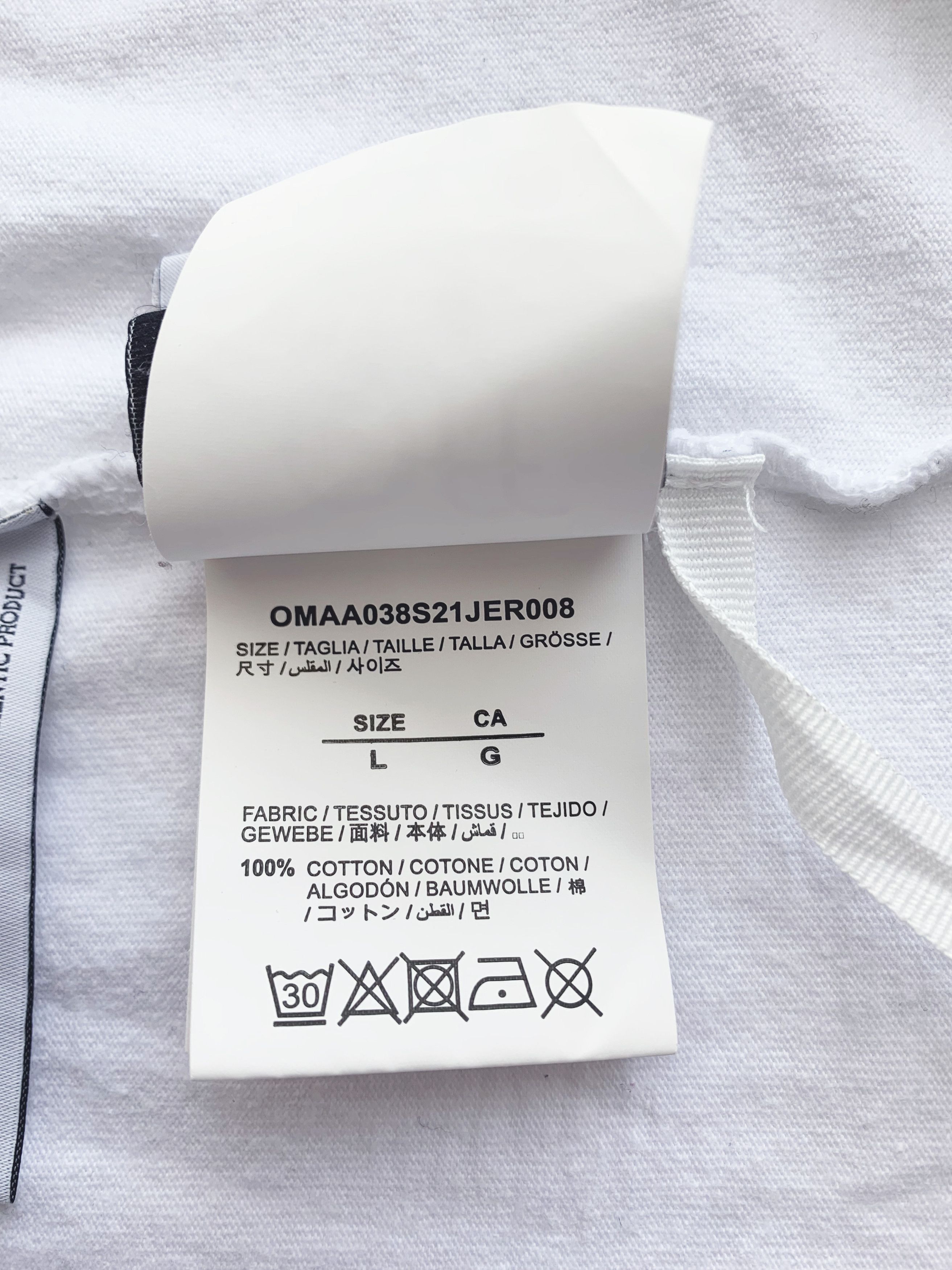 Virgil Abloh OFF WHITE Virgil Abloh 2013 Adam is Eve Man's Collection Tee Size US L / EU 52-54 / 3 - 8 Thumbnail