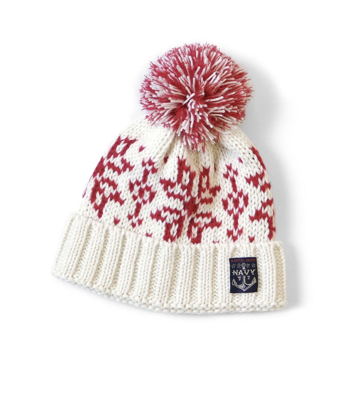 Kapital Kapital 3G Wool Snow Pattern Knit CAP Beanie Size ONE SIZE - 1 Thumbnail
