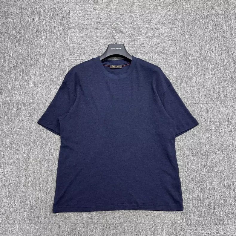 Loro Piana LORO PIANA Cashmere and silk blended short sleeves Size US L / EU 52-54 / 3 - 1 Thumbnail