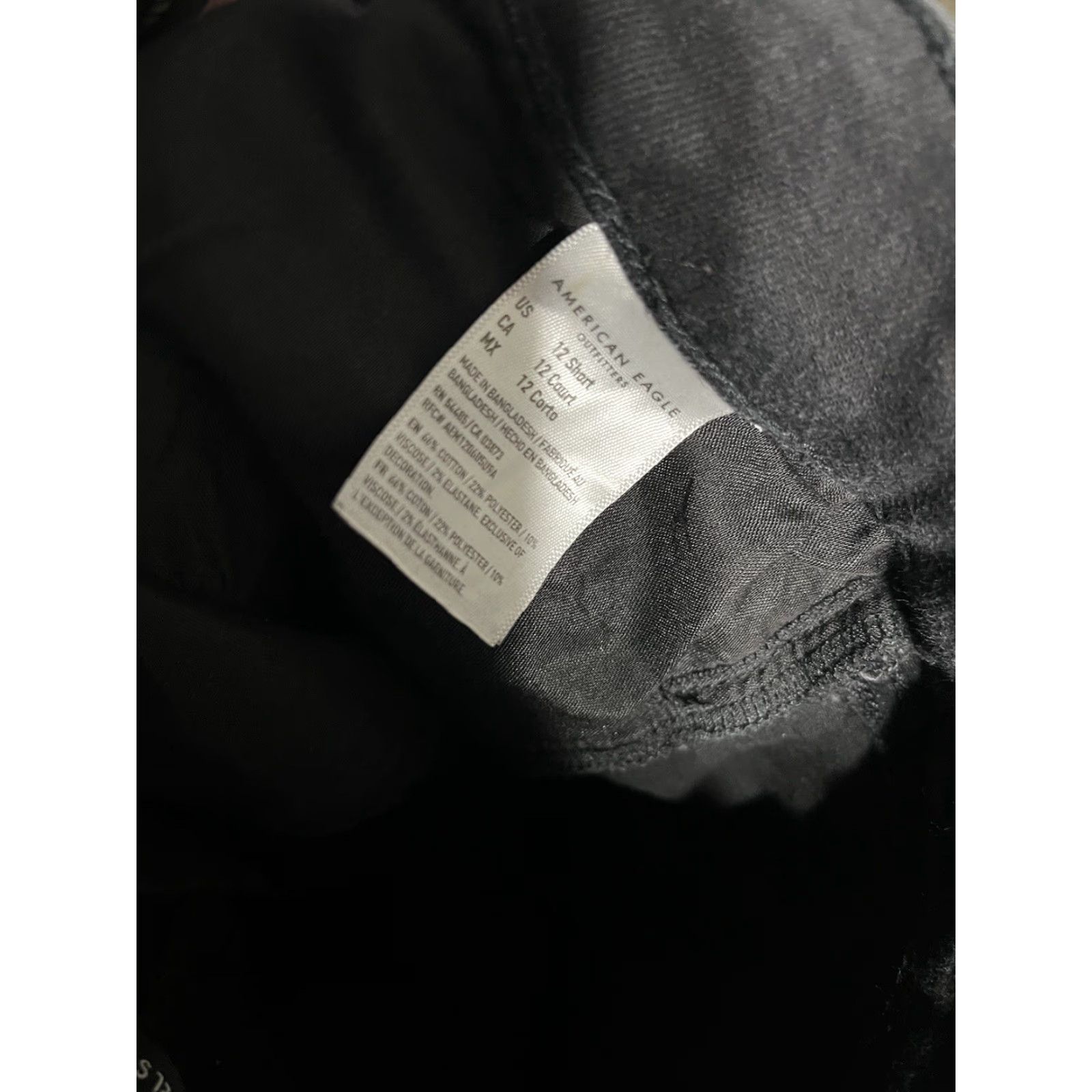American Eagle Outfitters American Eagle Black Next Level Stretch Jegging Pants Size 12 Short Size 34" / US 12 / IT 48 - 6 Thumbnail