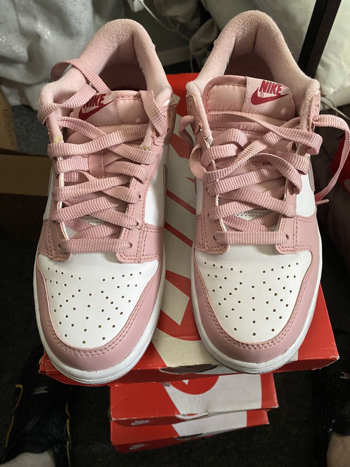 Nike Nike dunk low Pink Velvet Size US 7 / IT 37 - 1 Thumbnail