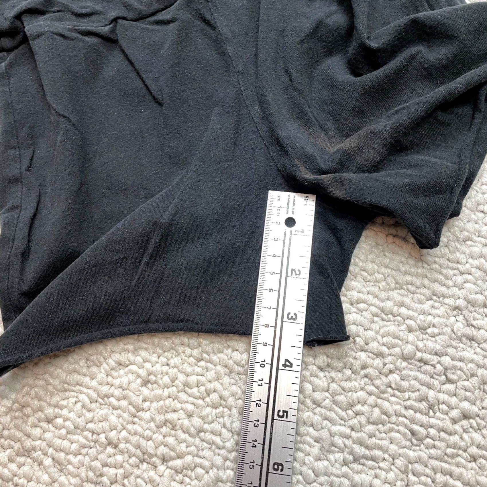 Shein Shein Shorts Juniors XS Black Stretch Casual Solid Cotton 22x3.5 Extra Small Size 26" / US 2 / IT 38 - 5 Thumbnail