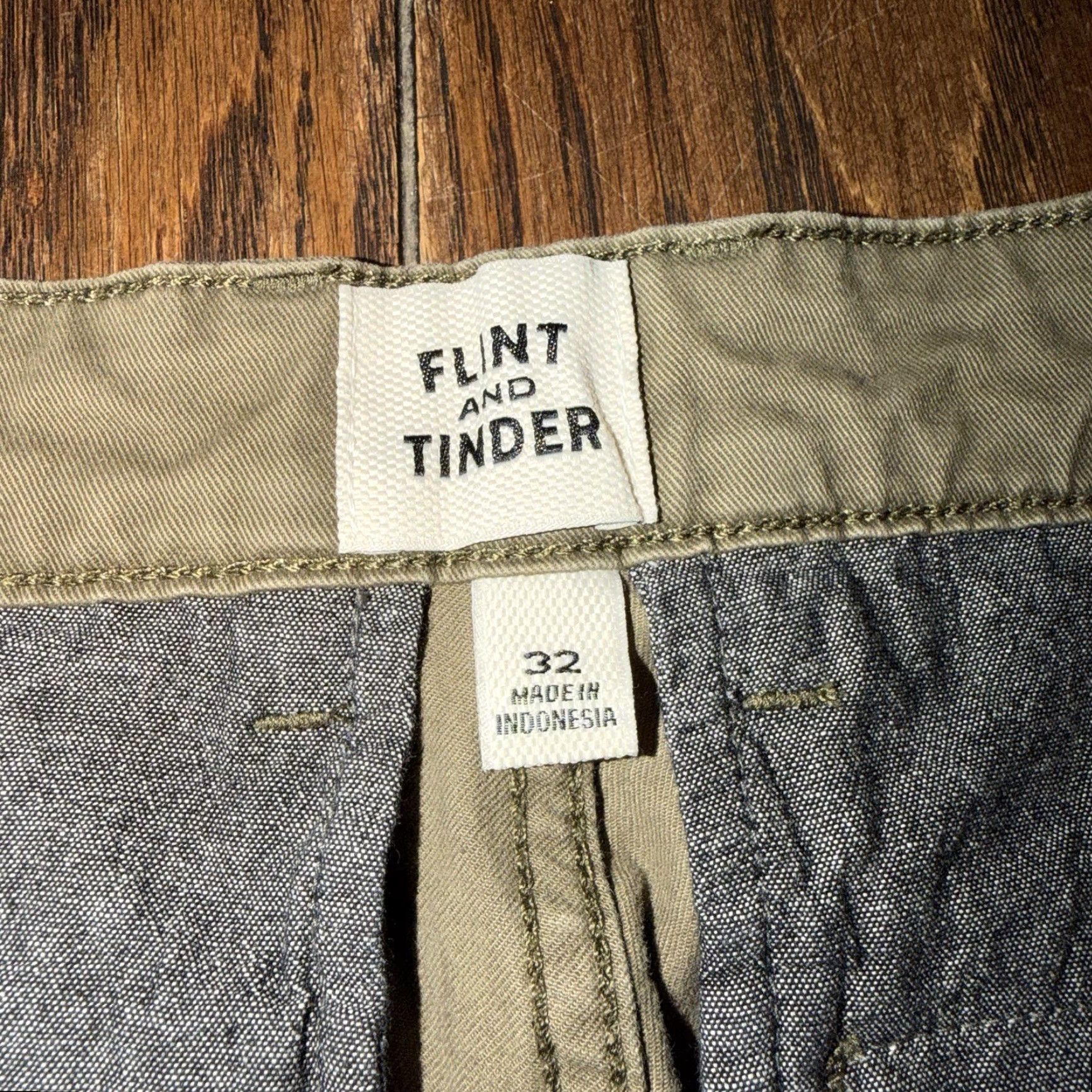 Flint And Tinder Flint and Tinder Shorts 32 Green 365 Chino Flex Stretch Twill Outdoor Hike Casual Men Short 9in Inseam Regular Pocket Stretch Size US 32 / EU 48 - 4 Thumbnail