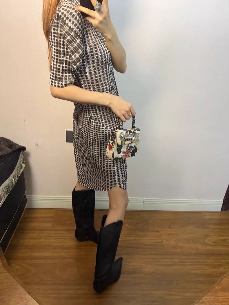 Issey Miyake Issey Miyake size:3 Polka dot skirt Size 42" / US 20 - 7 Thumbnail