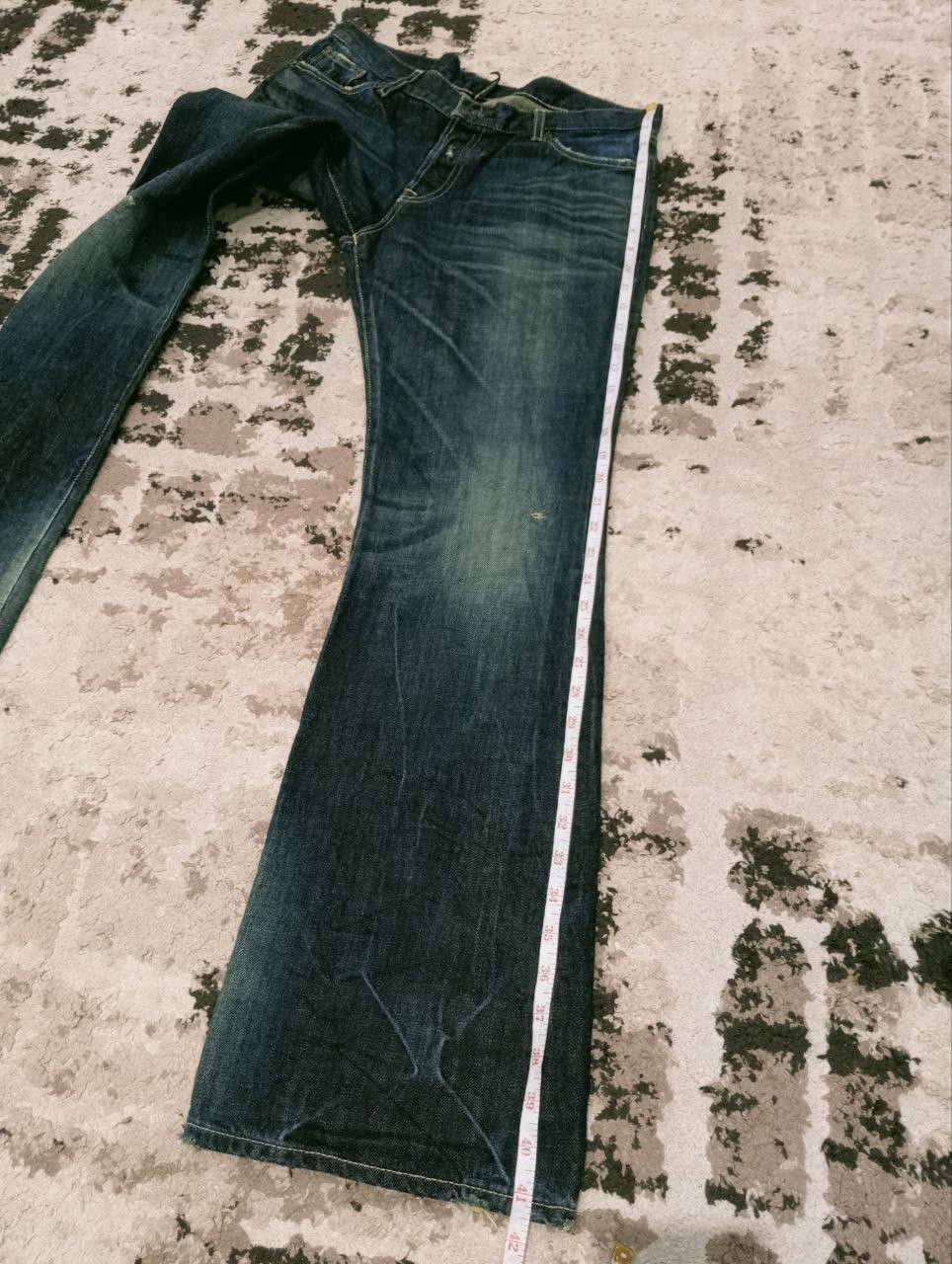 Japanese Brand JAPANESE QLAMB DISTRESSED FLARE PANTS - SIZE 3 Size US 34 / EU 50 - 16 Thumbnail