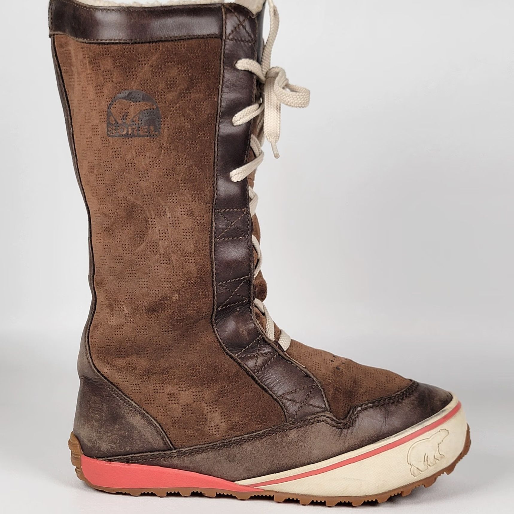 SOREL Sorel Mackenzie Boots Womens Size 8.5 Brown Waterproof Lace Up Tall Size US 7 / IT 37 - 3 Thumbnail