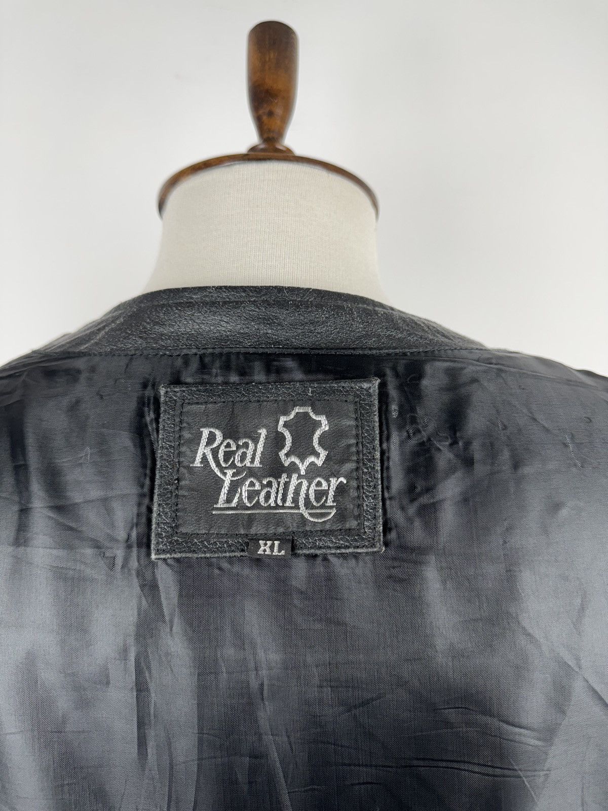 Vintage Vintage Real Leather Retro Bike Vest Jacket size L Size US XL / EU 56 / 4 - 6 Thumbnail