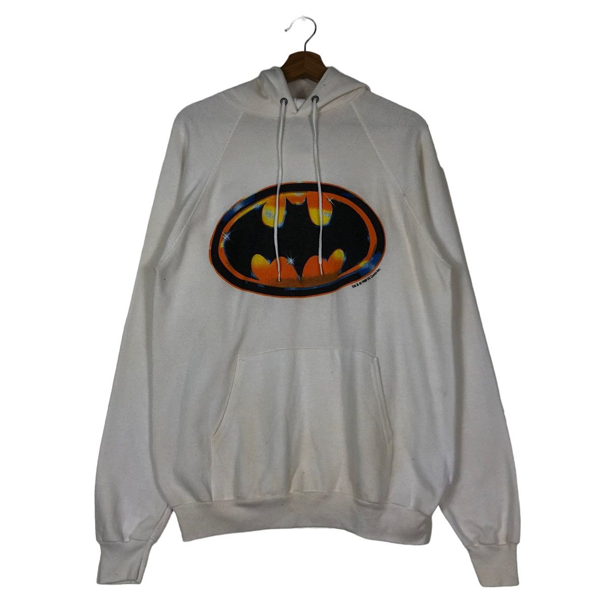 Vintage 🔥VINTAGE 1989 BATMAN HOODIE BIG LOGO DC COMIC USA Size US L / EU 52-54 / 3 - 1 Thumbnail