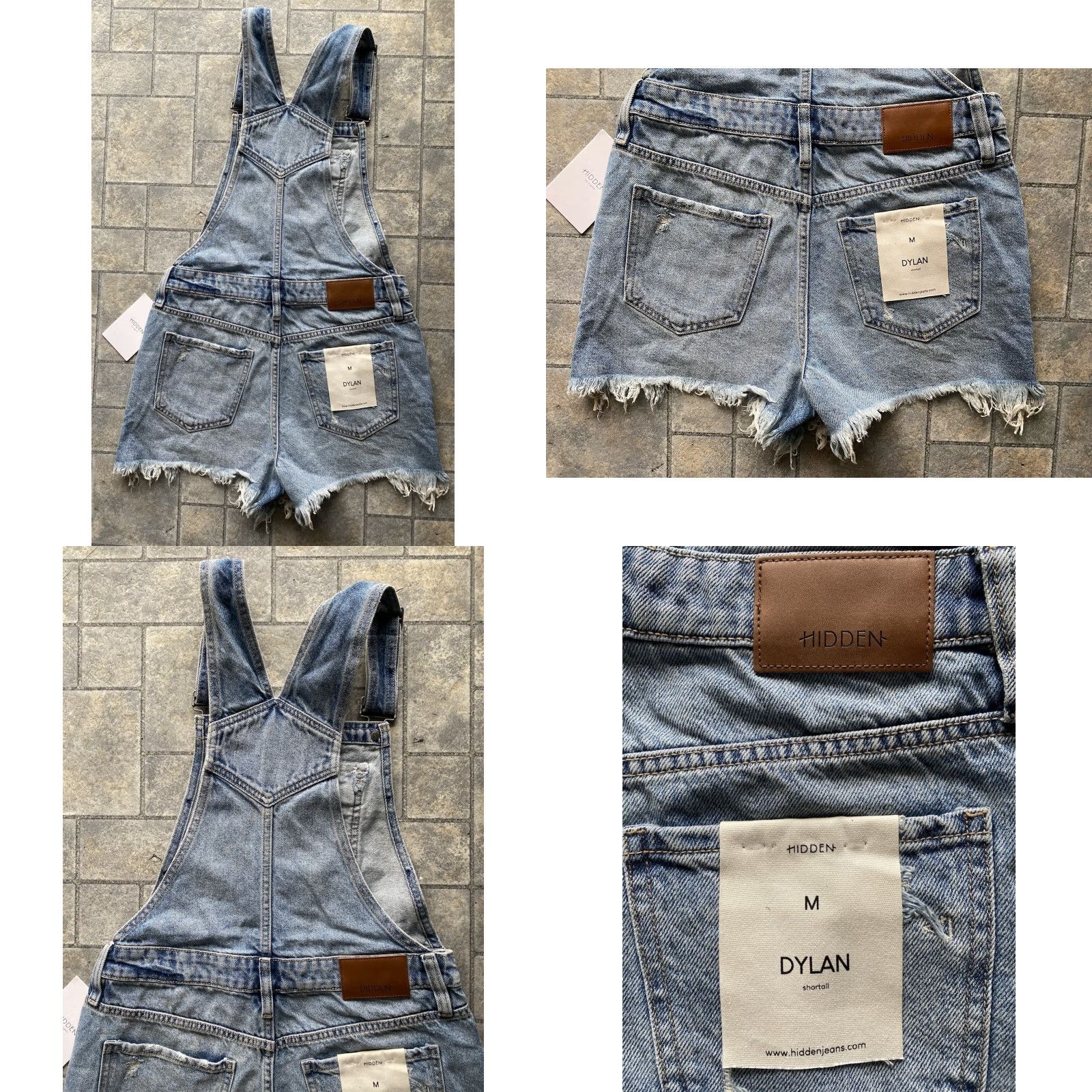 Vintage VINTAGE Hidden Los Angeles Women’s Overalls Dylan Shortall M Blue One-Piece Sleeveless Women Size 32" / US 10 / IT 46 - 9 Thumbnail