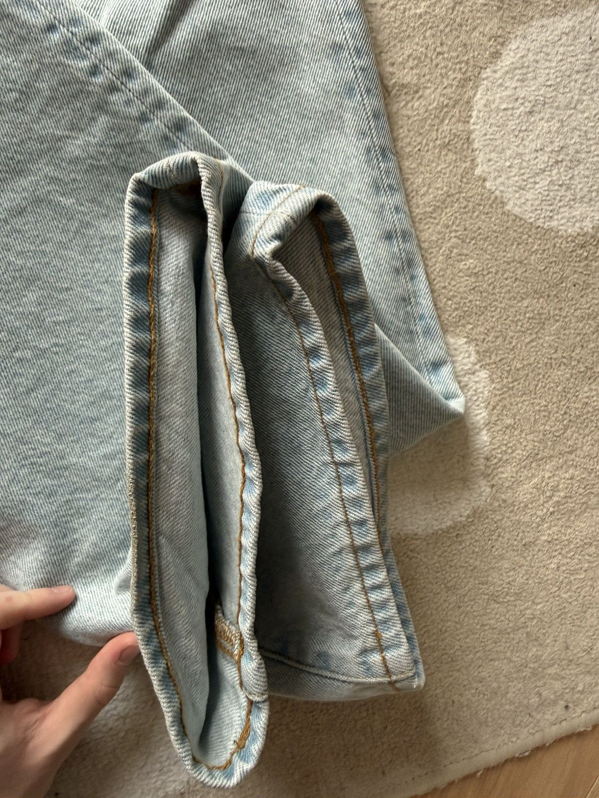 Supreme Supreme Baggy Denim Jeans – Light Wash Size US 30 / EU 46 - 3 Thumbnail
