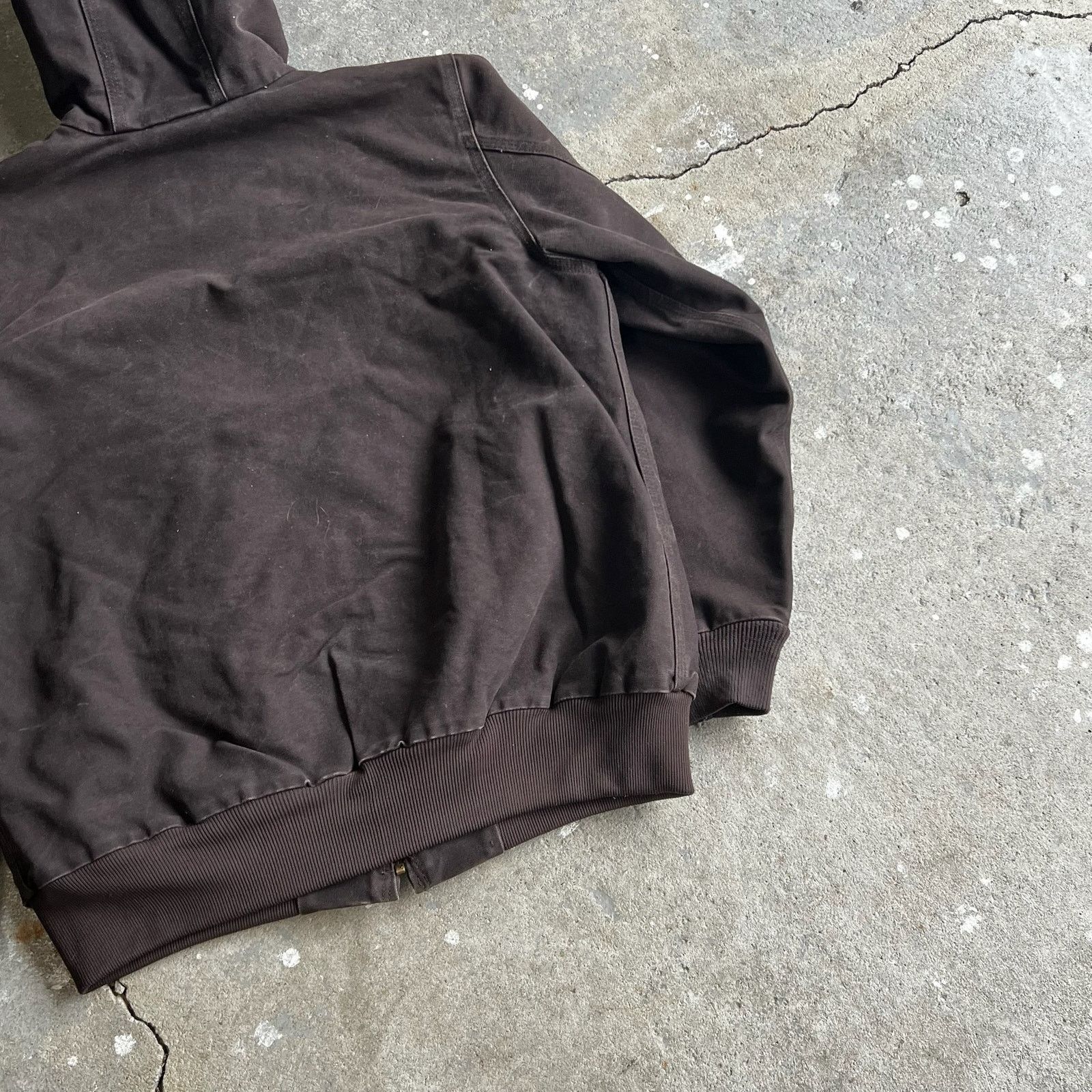 Carhartt × Vintage Carhartt WJ130 DKB WOMENS brown hooded work wear jacket Size US L / EU 52-54 / 3 - 12 Thumbnail