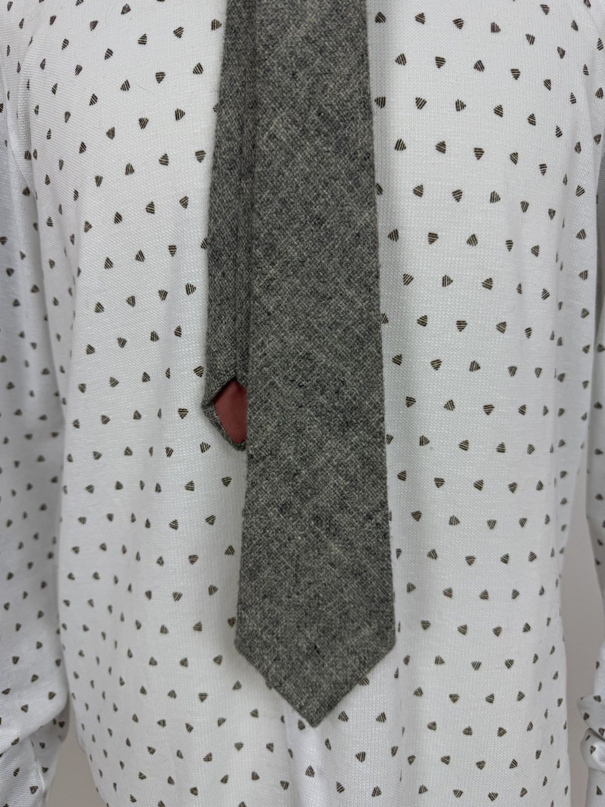 Other Theros Vintage wool ties gray tie knitted made in Wales Size ONE SIZE - 3 Thumbnail