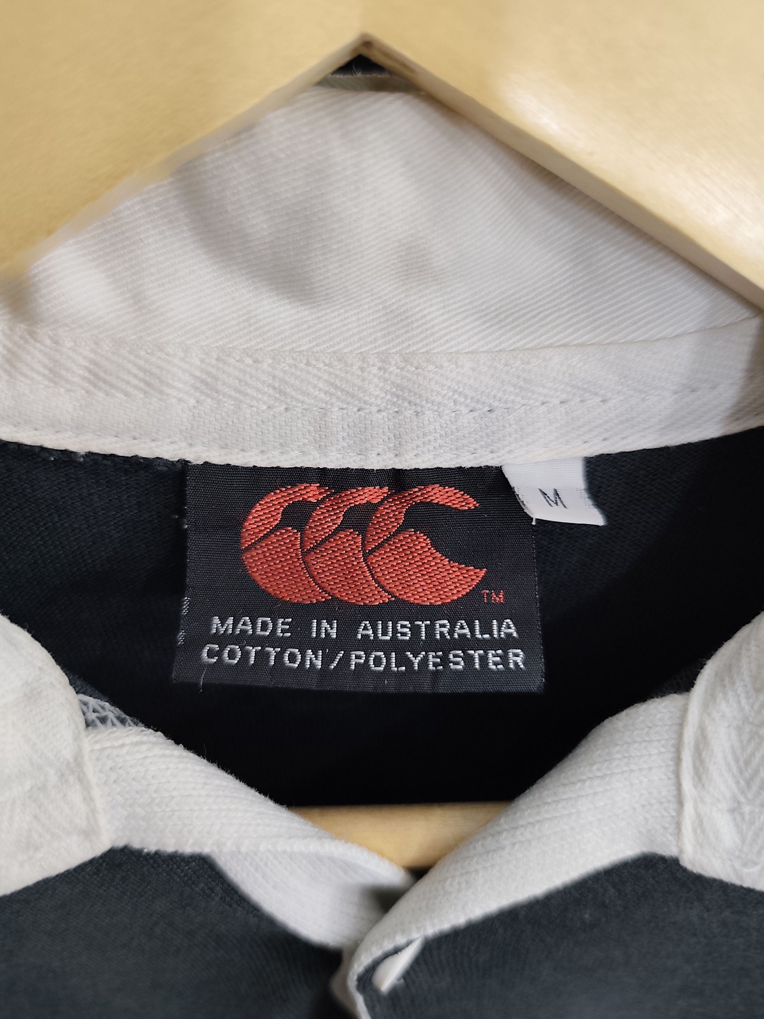 Canterbury of New Zealand Vintage Canterbury Stainlager All Black Rugby Shirt Size US M / EU 48-50 / 2 - 2 Thumbnail