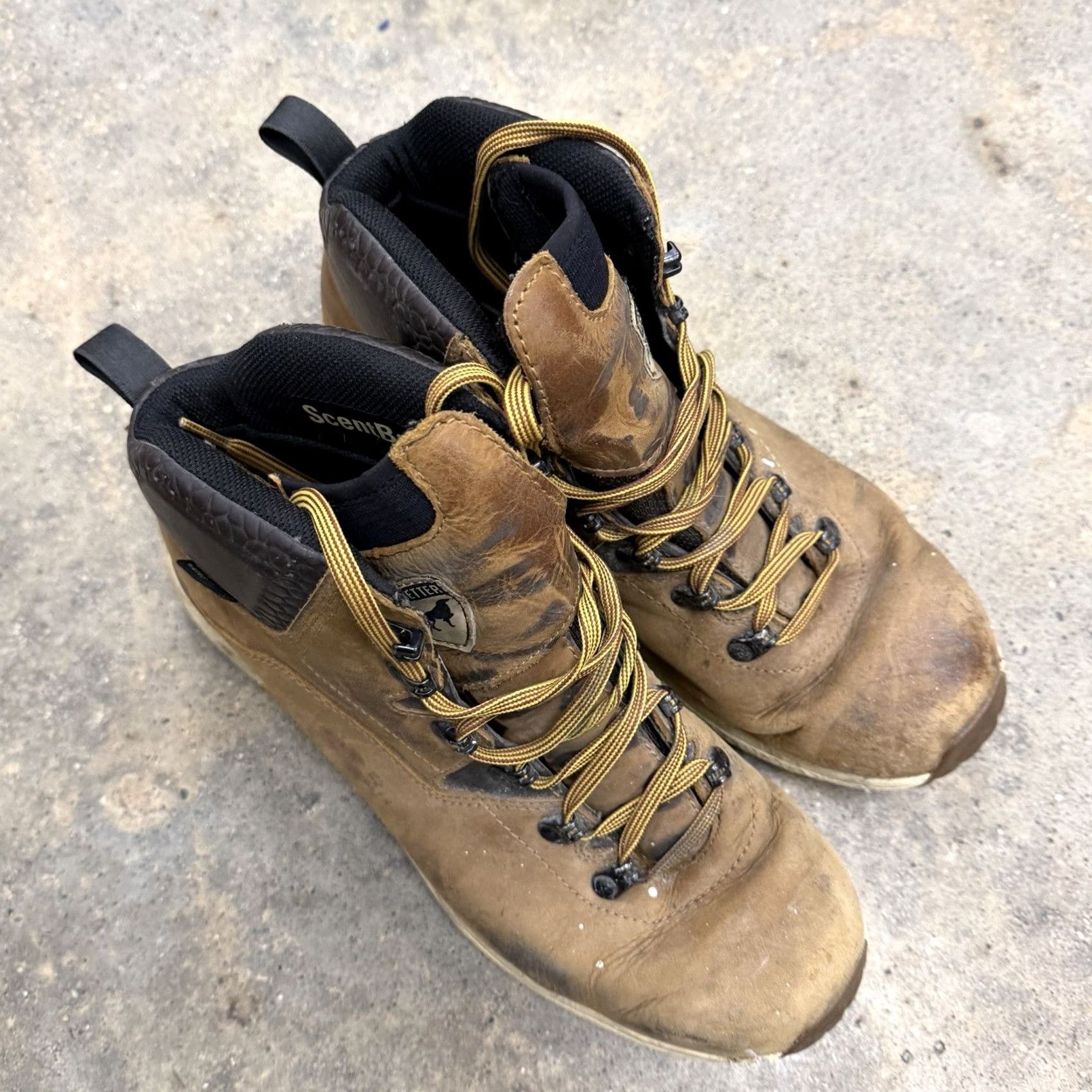 Vintage Irish Setter Canyons Boots Mens 11 Brown Vibram Leather 2856 DISTRESSED Leather Waterproof Ankle Boot Mens Brown Shoes Size US 11 / EU 44 - 5 Thumbnail