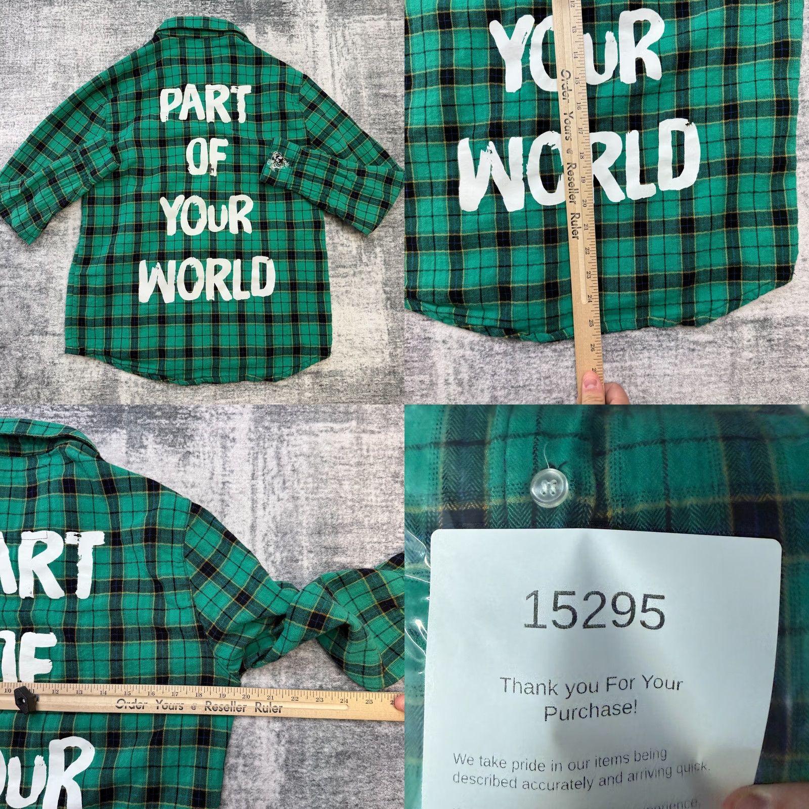 Vintage Cakeworthy Disney Shirt Medium Plaid Flannel Ariel Mermaid Part of Your World Size M / US 6-8 / IT 42-44 - 8 Thumbnail