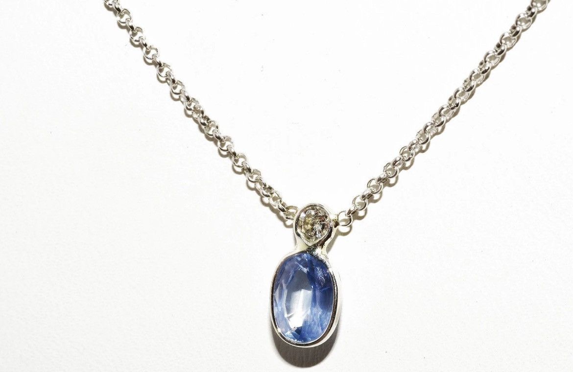 Other Sapphire & Diamond Necklace Size ONE SIZE - 3 Thumbnail