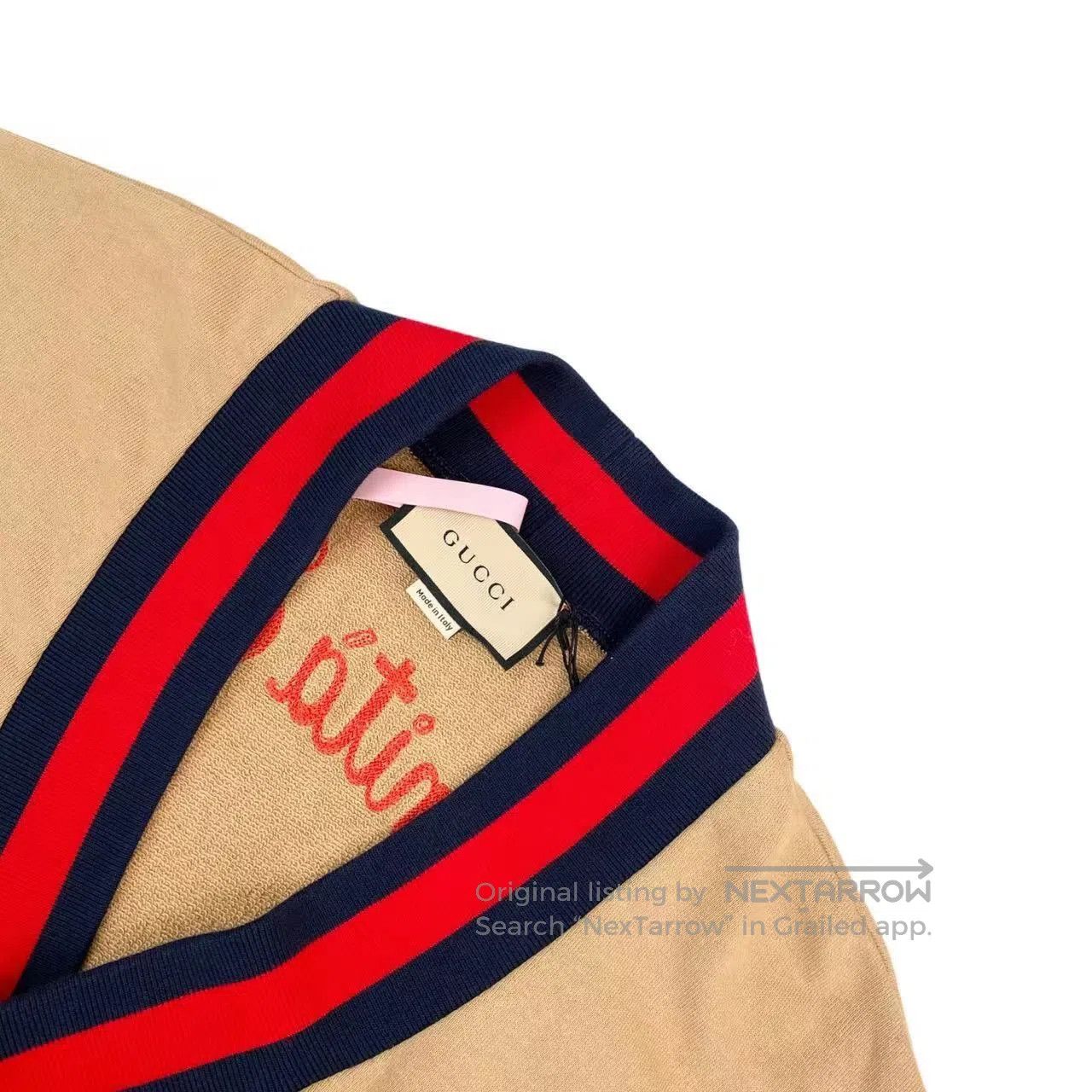 Gucci Guicci Mushroom embroidered back slogan cardigan| Size S / US 4 / IT 40 - 3 Thumbnail