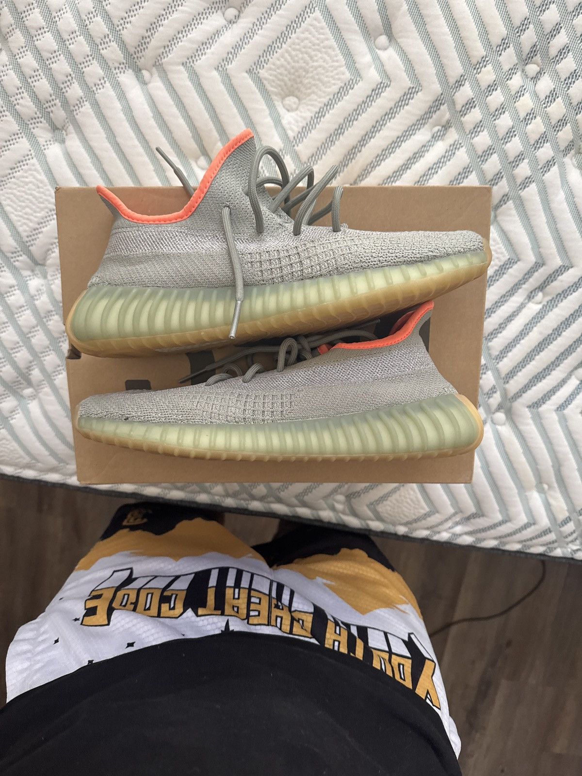 Adidas Yeezy 350 boost dessert sage Size US 9.5 / EU 42-43 - 1 Thumbnail