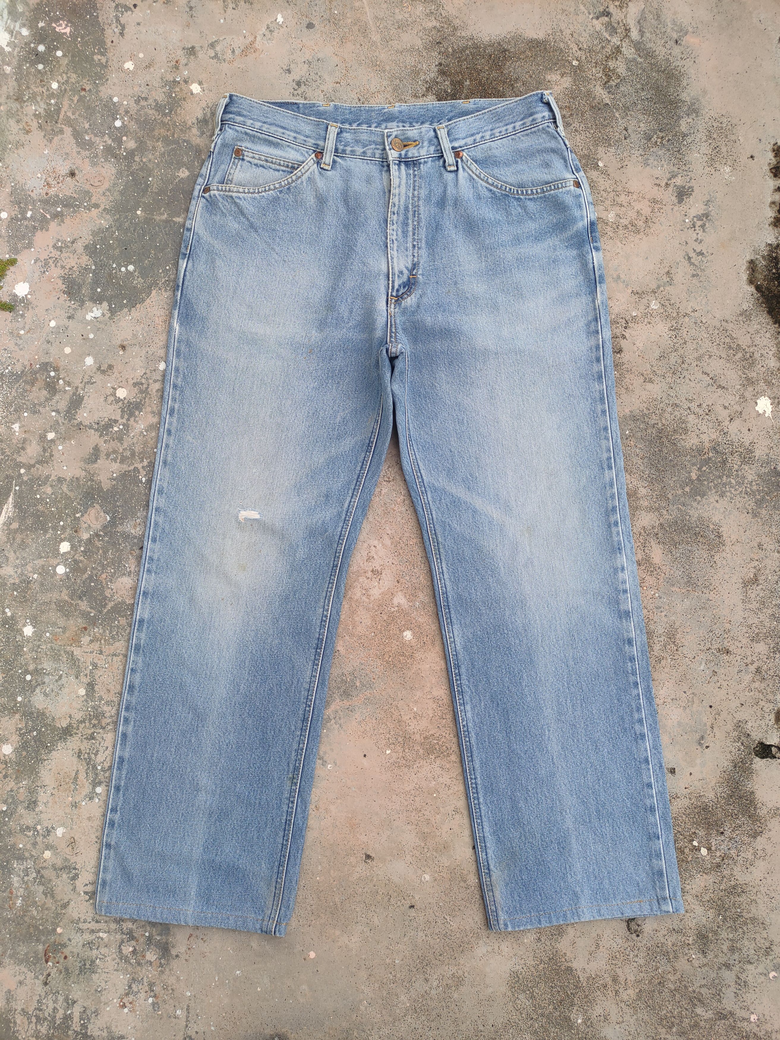 Lee VINTAGE LEE FADED DENIM JEANS PANTS Size US 33 - 1 Thumbnail