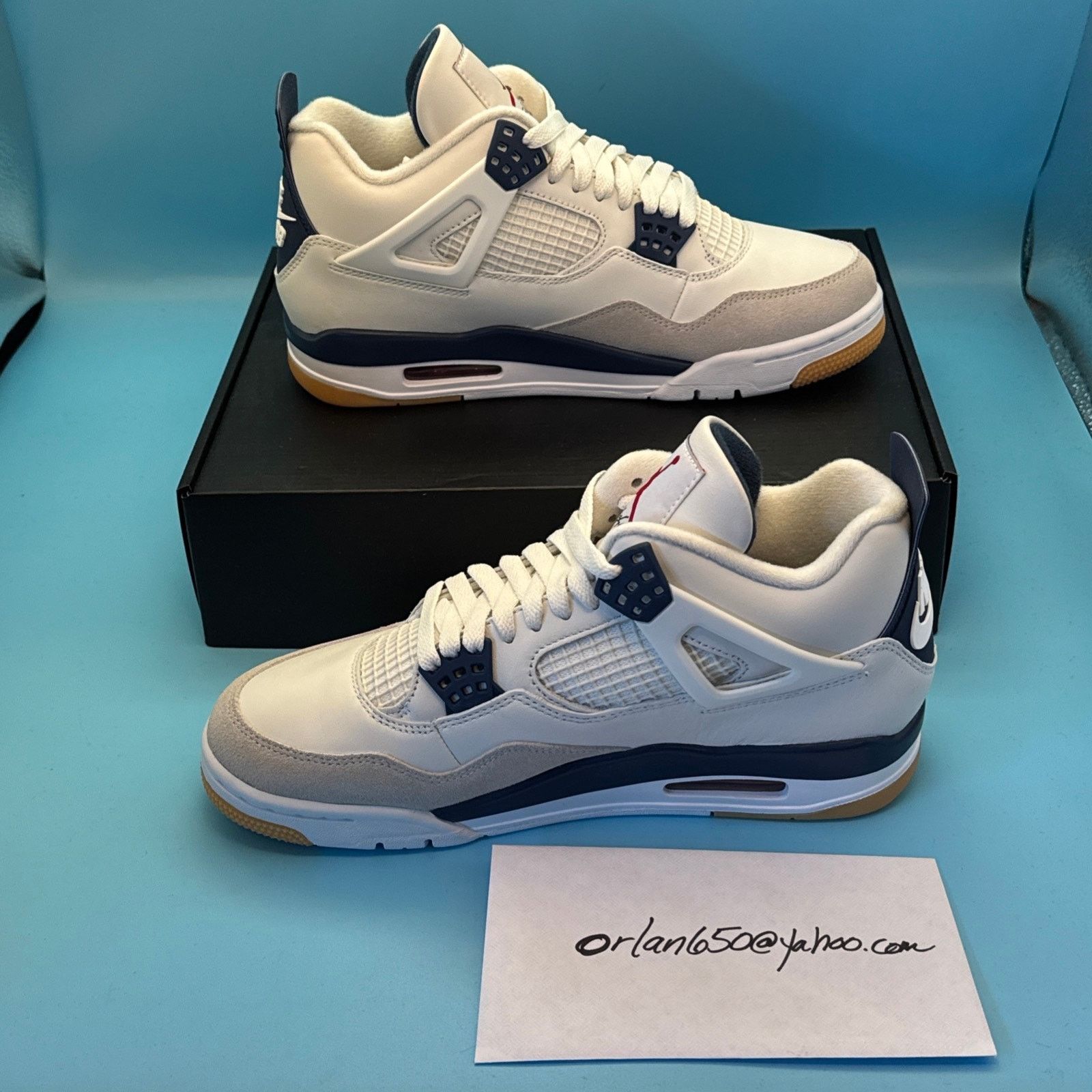 Nike Jordan 4 Retro SB 2025 Navy m8 w9.5 Size US 8 / EU 41 - 2 Thumbnail