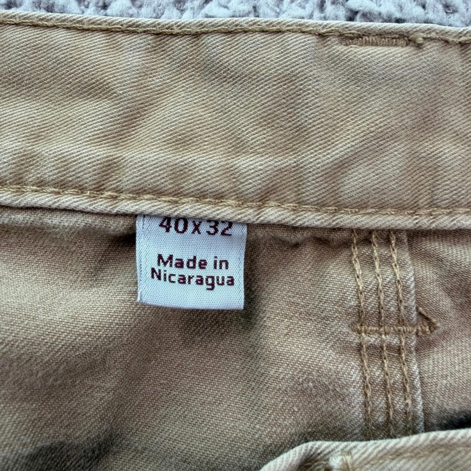 Carhartt Carhartt B324 DKH Relaxed Fit Carpenter Work Pants 40x32 Tan Size US 40 / EU 56 - 6 Thumbnail