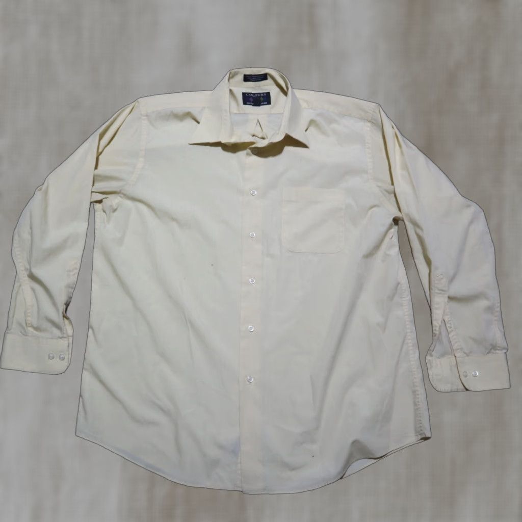 Alexander Julian Alexander Julian Shirt Men L Yellow long sleeve cotton Size US L / EU 52-54 / 3 - 1 Thumbnail