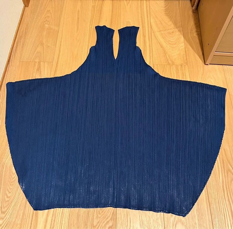 Issey Miyake Issey Miyake size:4 Dark blue pleated dress Size S / US 4 / IT 40 - 3 Thumbnail