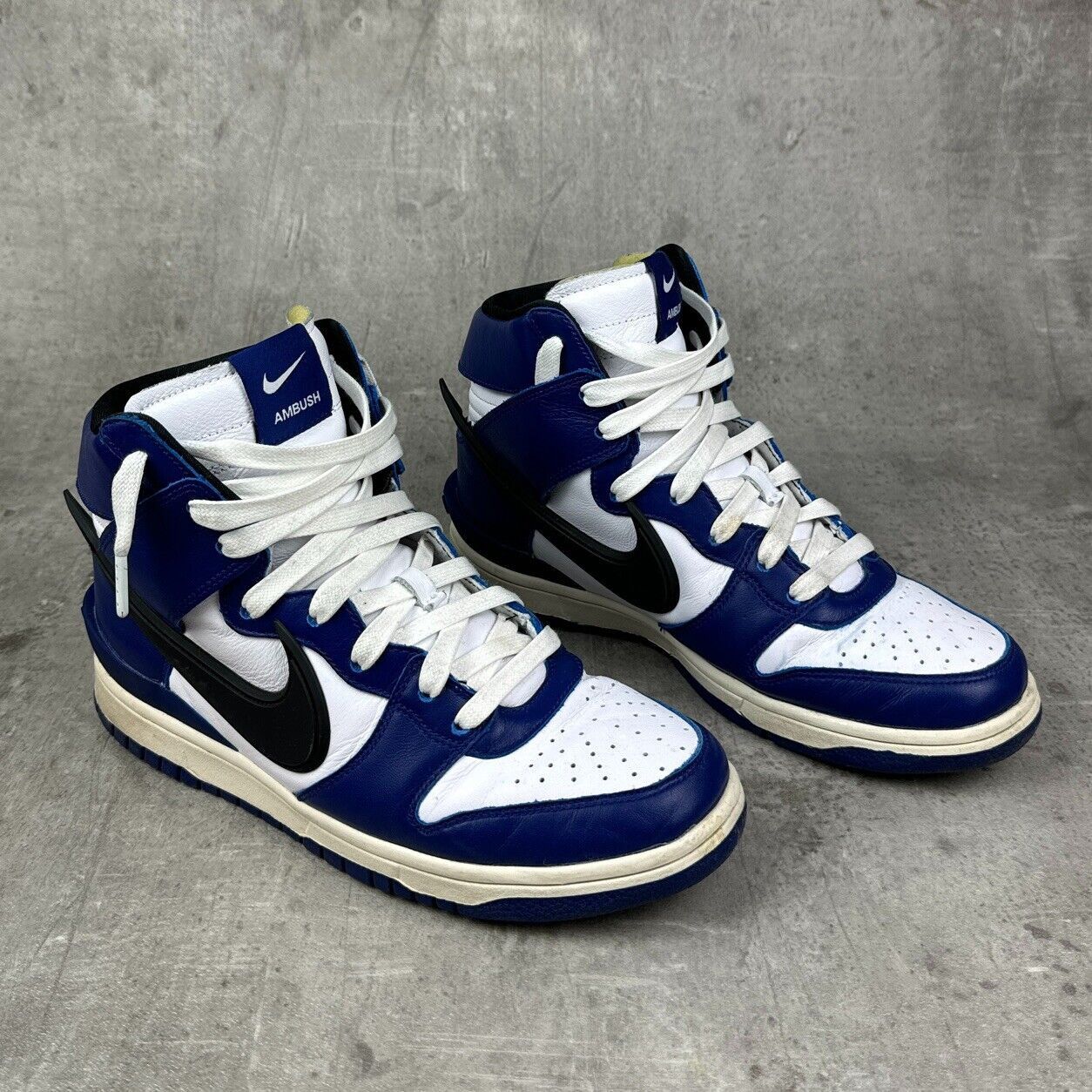 image of Ambush Design x Nike Dunk High Ambush Deep Royal - Size Uk7 Shoes in Deep Royal Blue, Men's