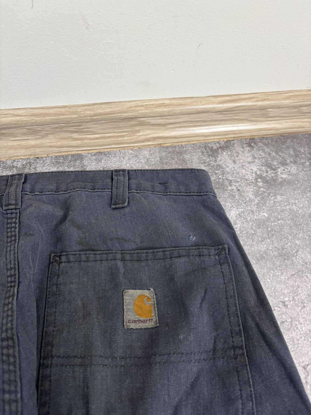 Carhartt Carhartt Men’s Navy Blue Carpenter Pants Dungaree Fit Size US 32 / EU 48 - 7 Thumbnail
