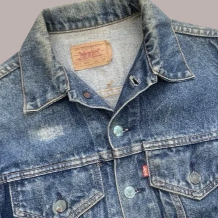 Vintage 80s Levis Type 3 Denim Outerwear Size 32R