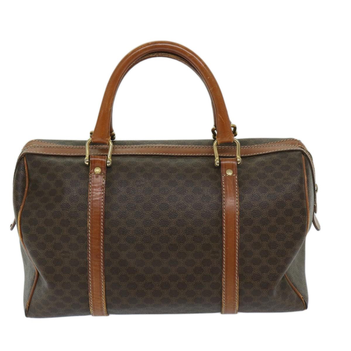 Celine CELINE Macadam Canvas Boston Bag Pvc Brown Size ONE SIZE - 3 Thumbnail