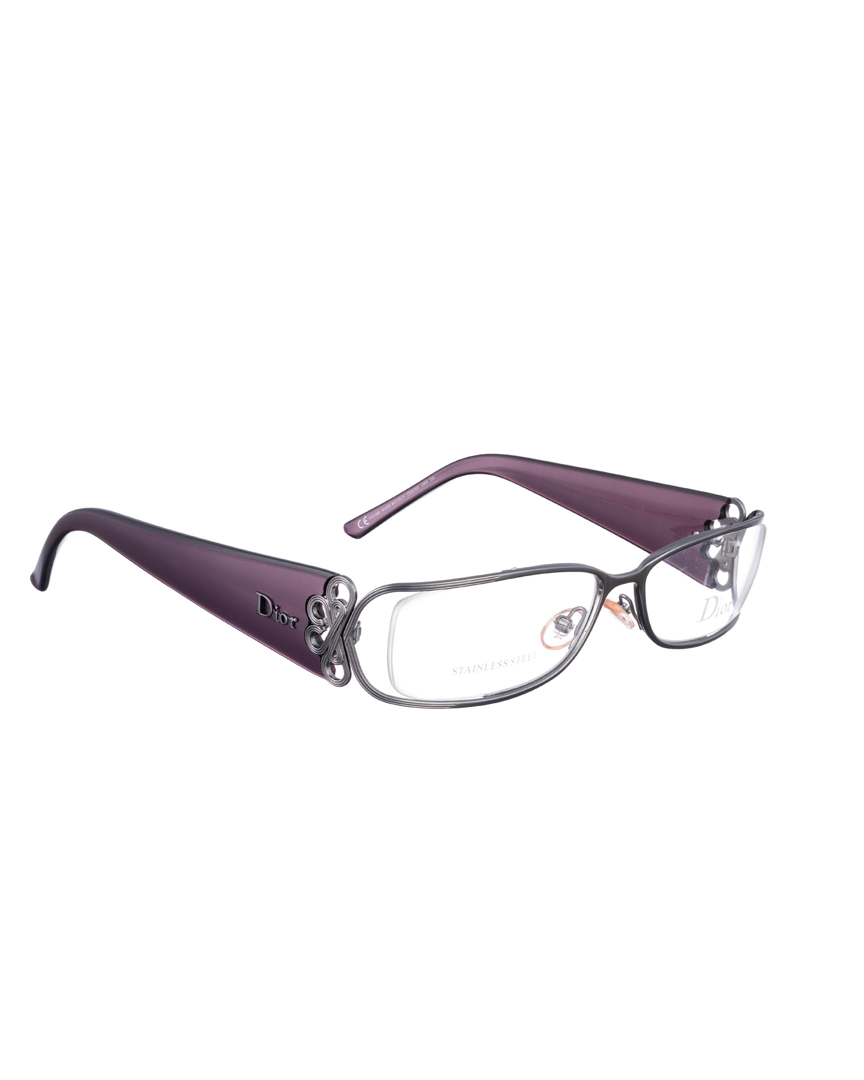 Dior Dior SS08 Pink Matte Retro Abstract Glasses Size ONE SIZE - 2 Thumbnail