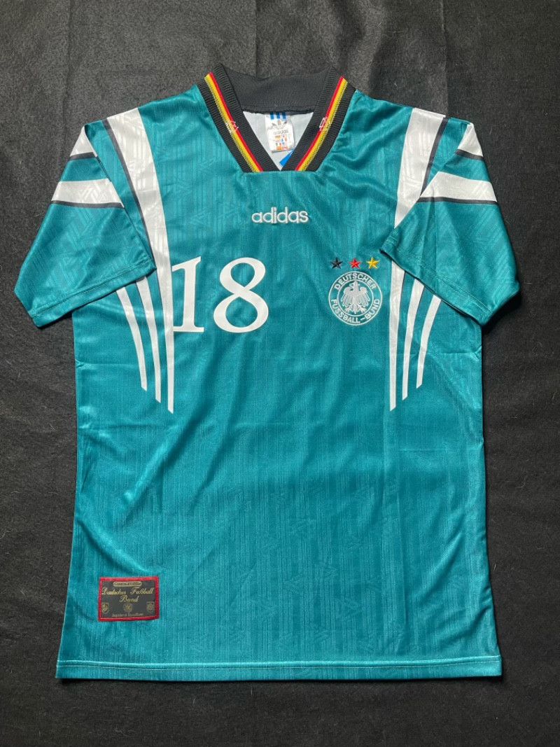 Vintage 1996 KLINSMANN German Away Soccer Jersey Size US L / EU 52-54 / 3 - 1 Thumbnail