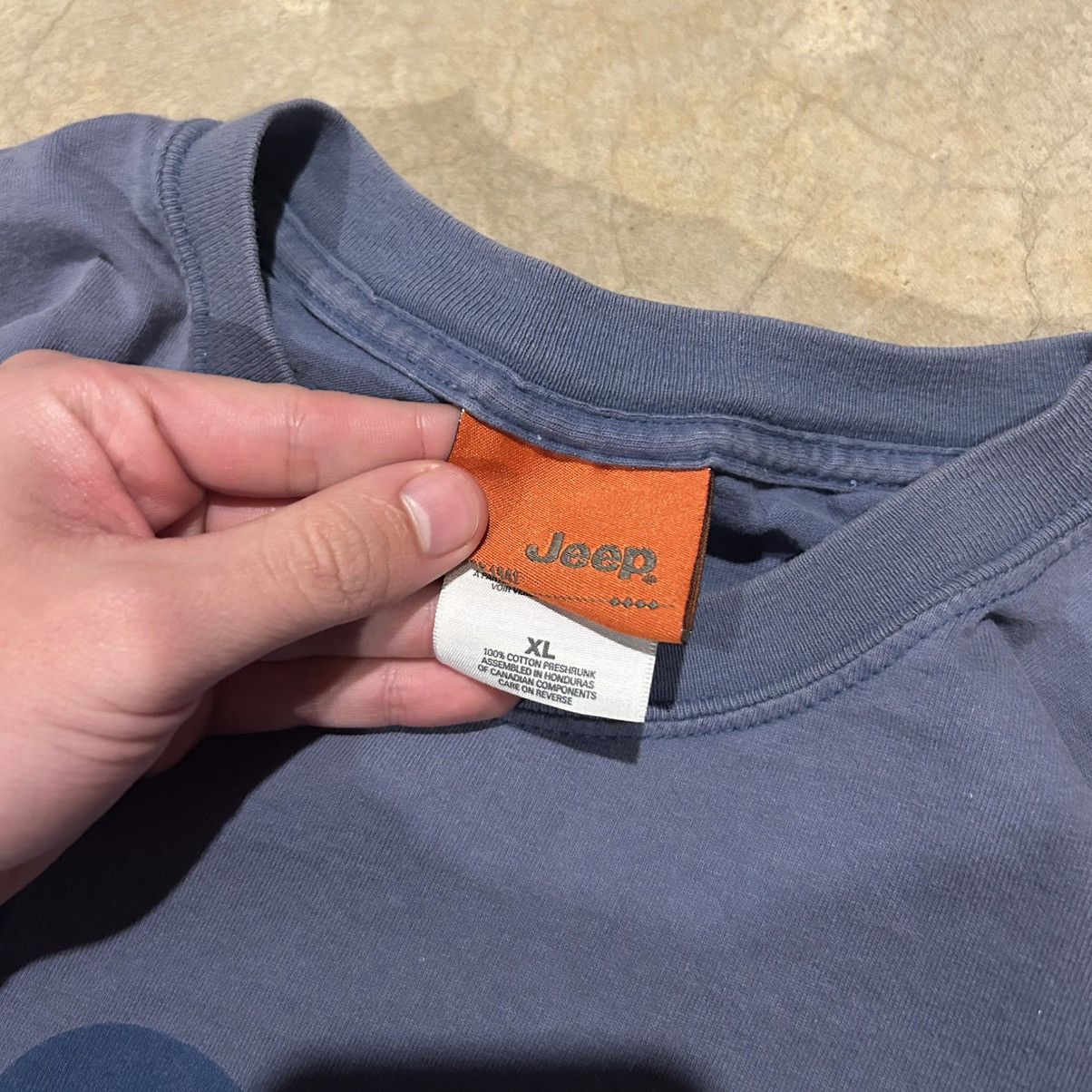 Jeep × Vintage Crazy Vintage 90s Jeep Sunfaded Tee Blue Essential Rare Size US XL / EU 56 / 4 - 4 Thumbnail