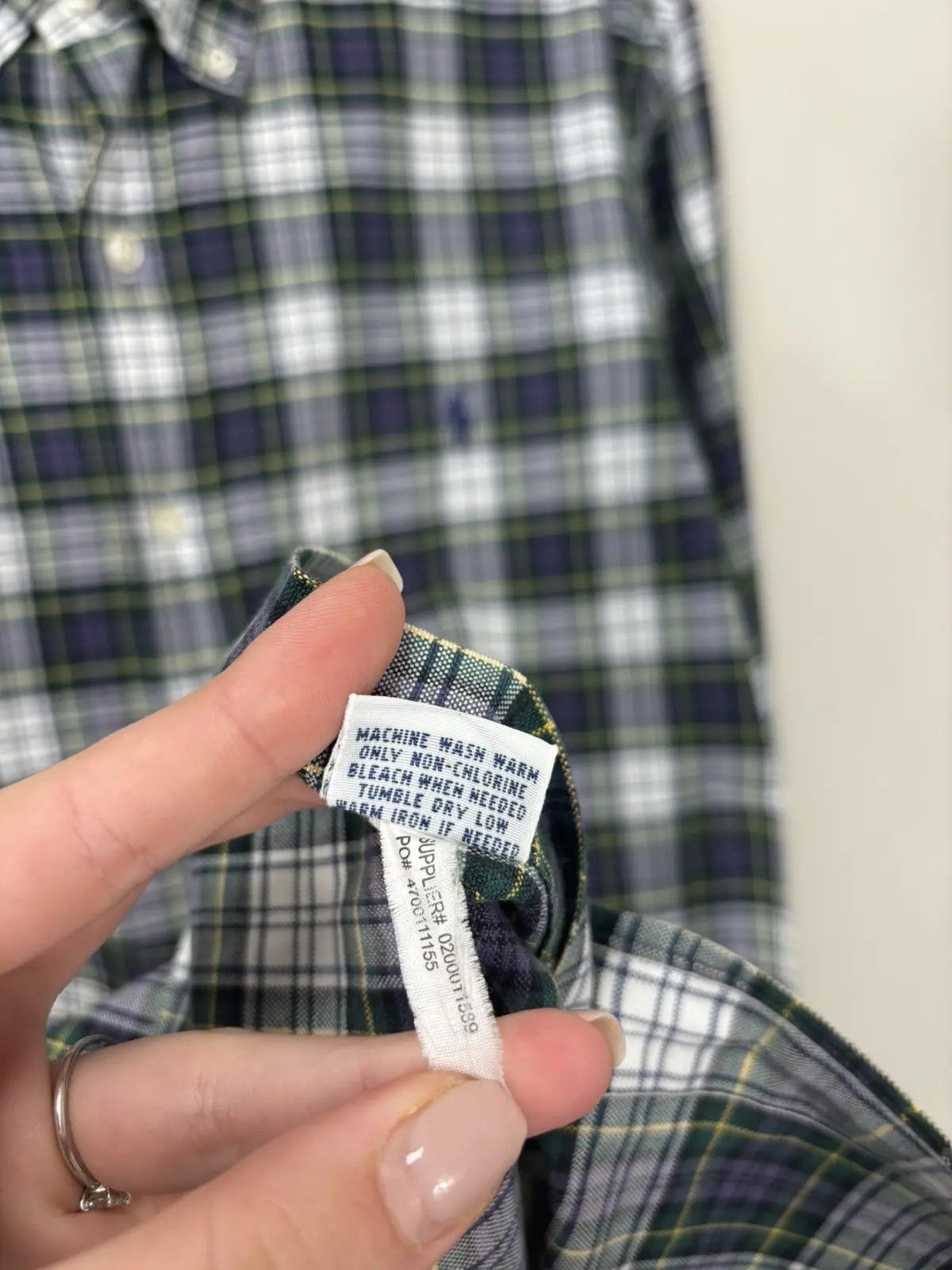 Ralph Lauren × Vintage Vintage Ralph Lauren Tartan Check Luxury Button Up Shirt Size US L / EU 52-54 / 3 - 9 Thumbnail