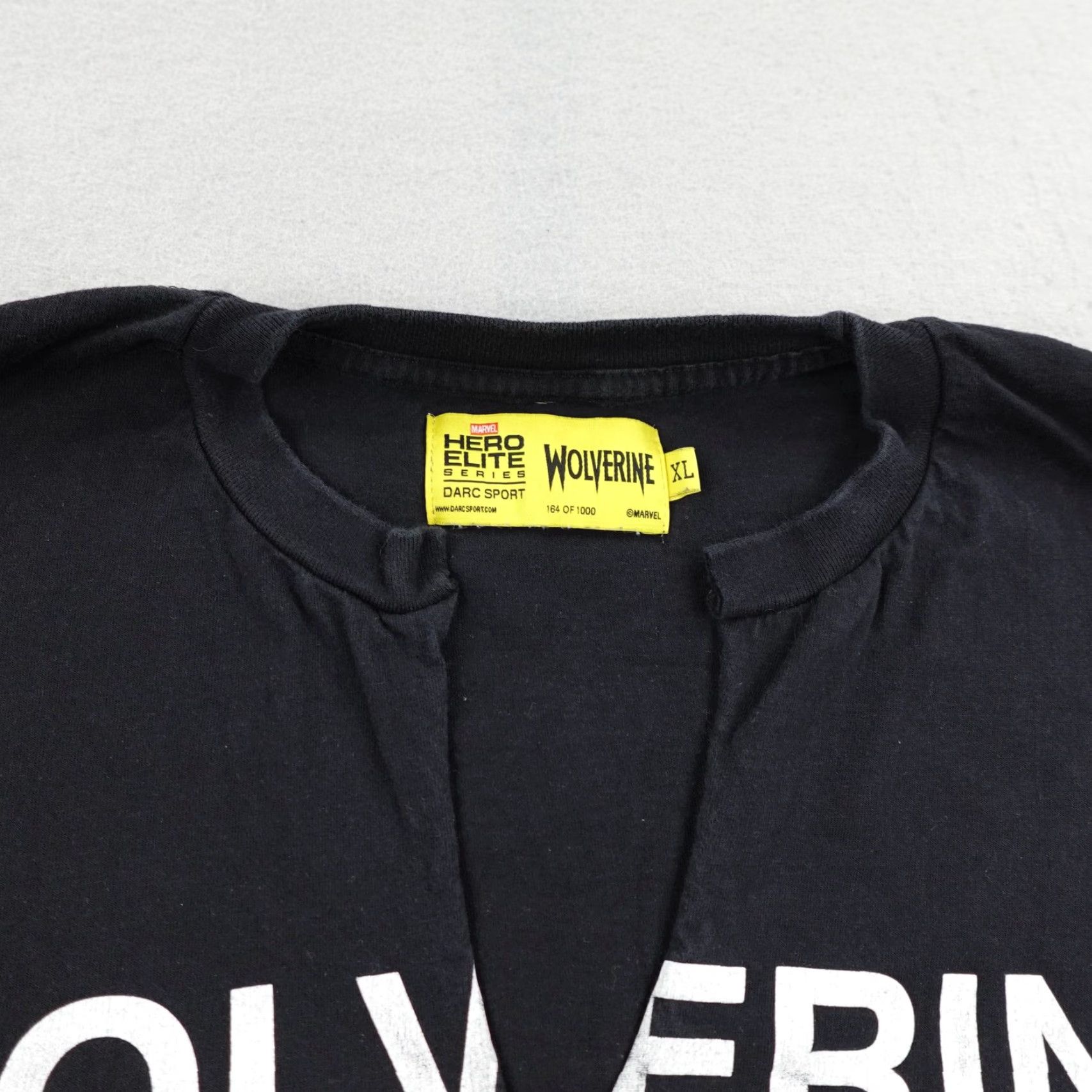 Darc Sport DARC SPORT Shirt XL Marvel Wolverine Black Hero Elite Series Cropped 164/1000 X-Men Graphic Print Mens Shirt Size US XL / EU 56 / 4 - 2 Thumbnail