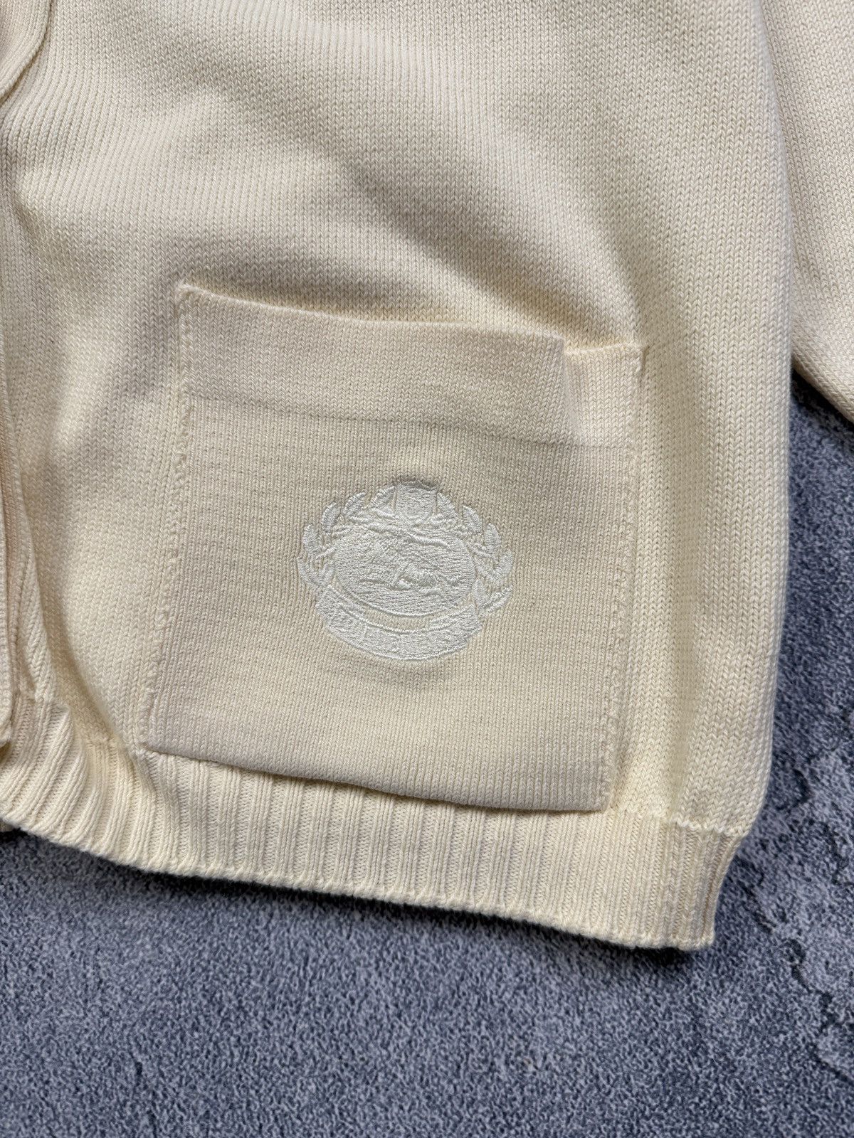 Burberry Burberry vintage wool cardigan pocket logo embroidered Size US L / EU 52-54 / 3 - 5 Thumbnail