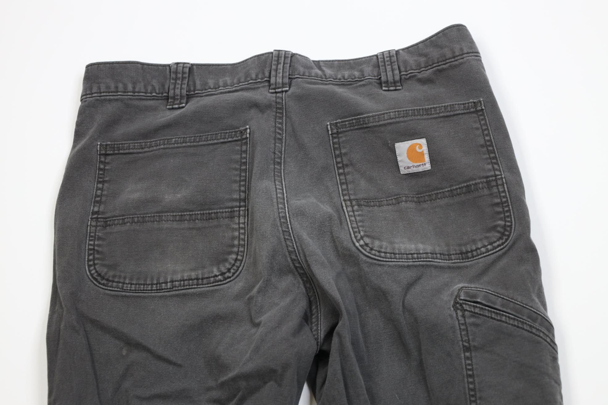 Carhartt Vintage Y2K Carhartt Fit Stretch Canvas Wide Leg Pants Gray Size US 34 / EU 50 - 10 Thumbnail