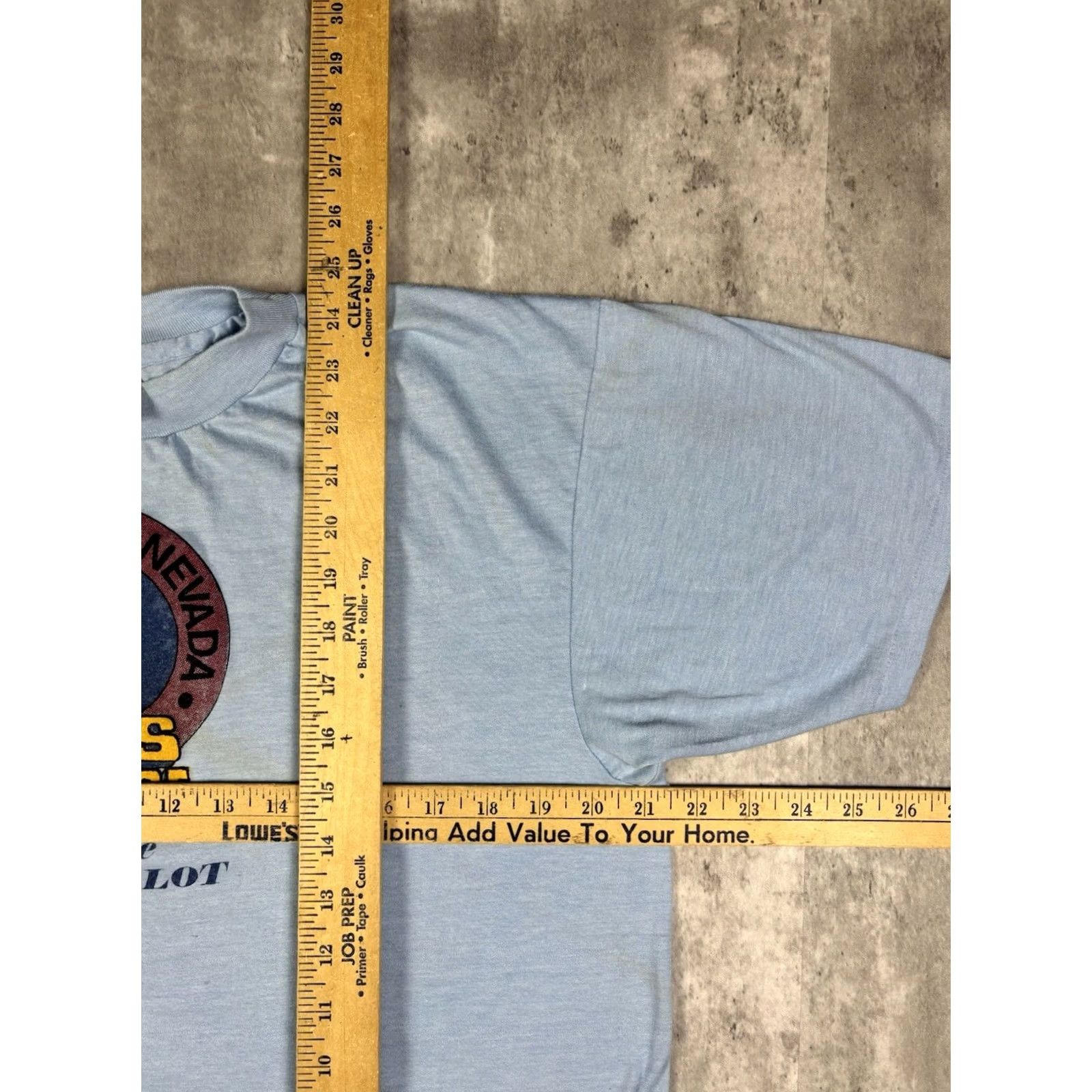 Hanes VINTAGE Hanes Graphic Print T-Shirt XL Blue Crew Neck Short Sleeve USA 80s 90s Size US XL / EU 56 / 4 - 7 Thumbnail