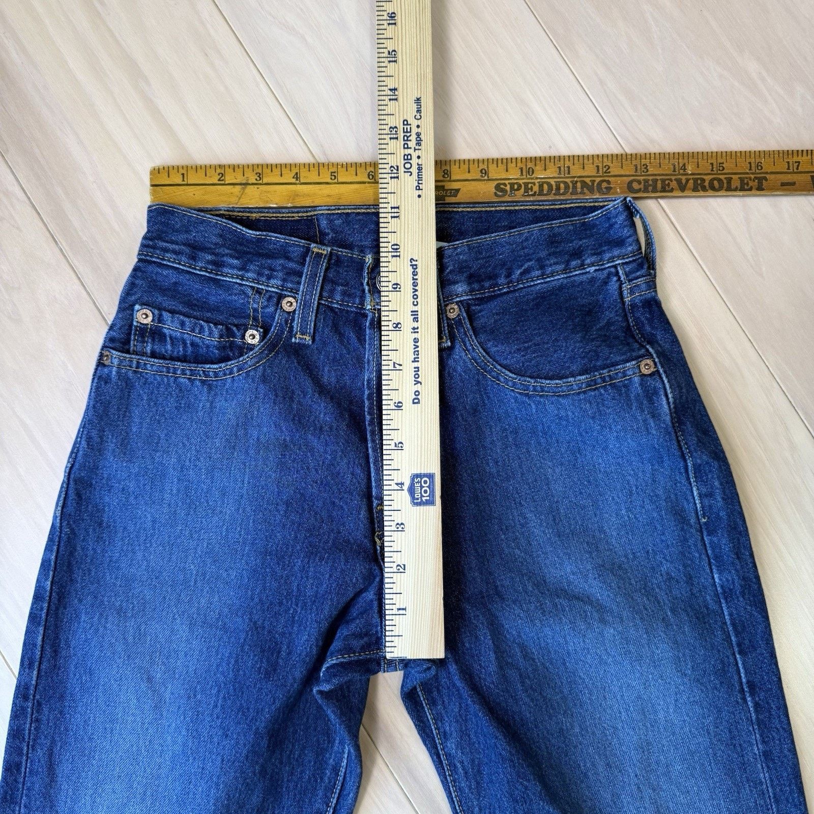 Levi's Vintage Levis 501 Jeans 25 Blue Straight Leg Denim For Women Size US 26 / EU 42 - 8 Thumbnail