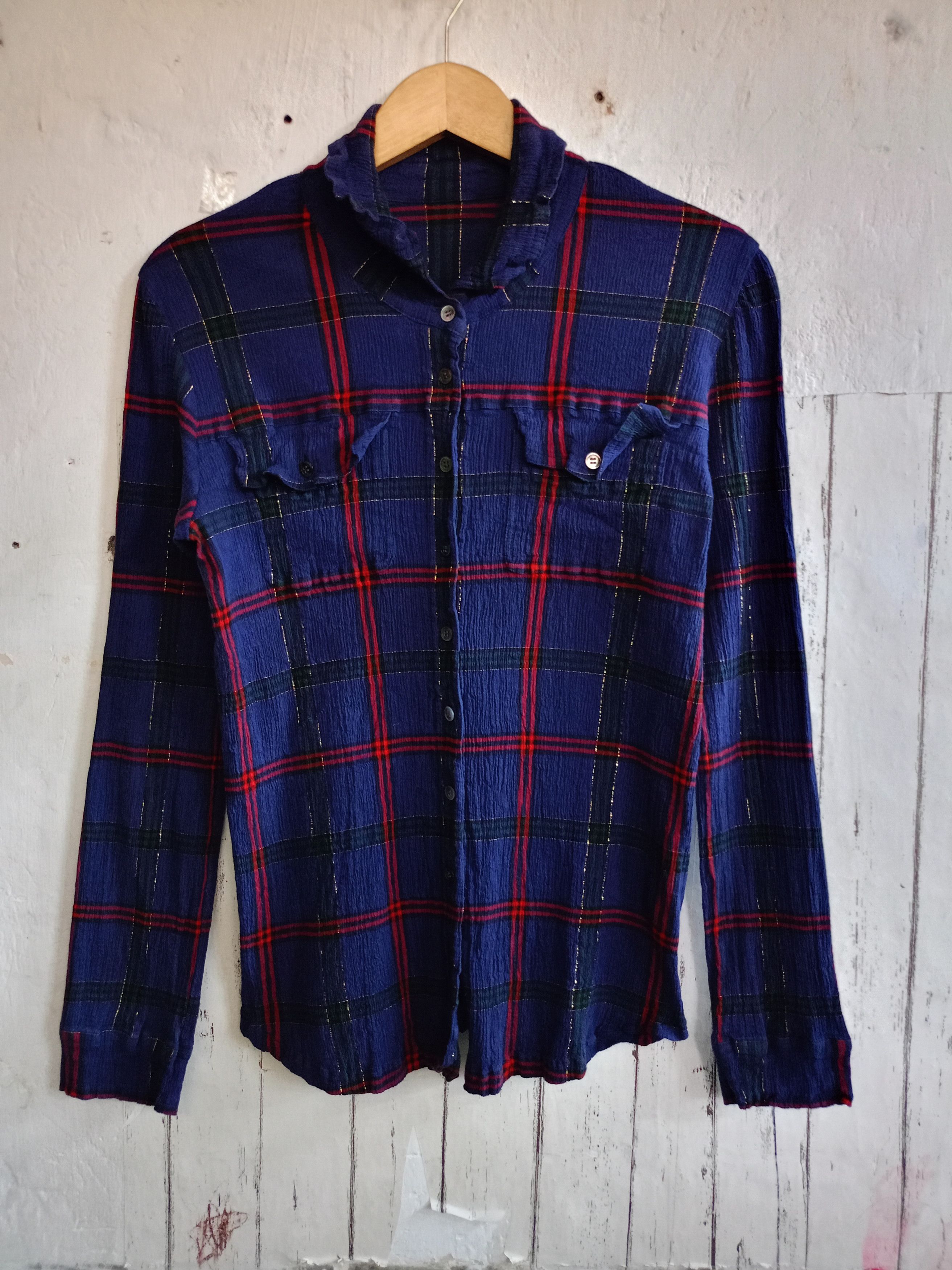 Issey Miyake × Japanese Brand × Tsumori Chisato Tsumori Chisato pleats button Shirts Size M / US 6-8 / IT 42-44 - 1 Thumbnail