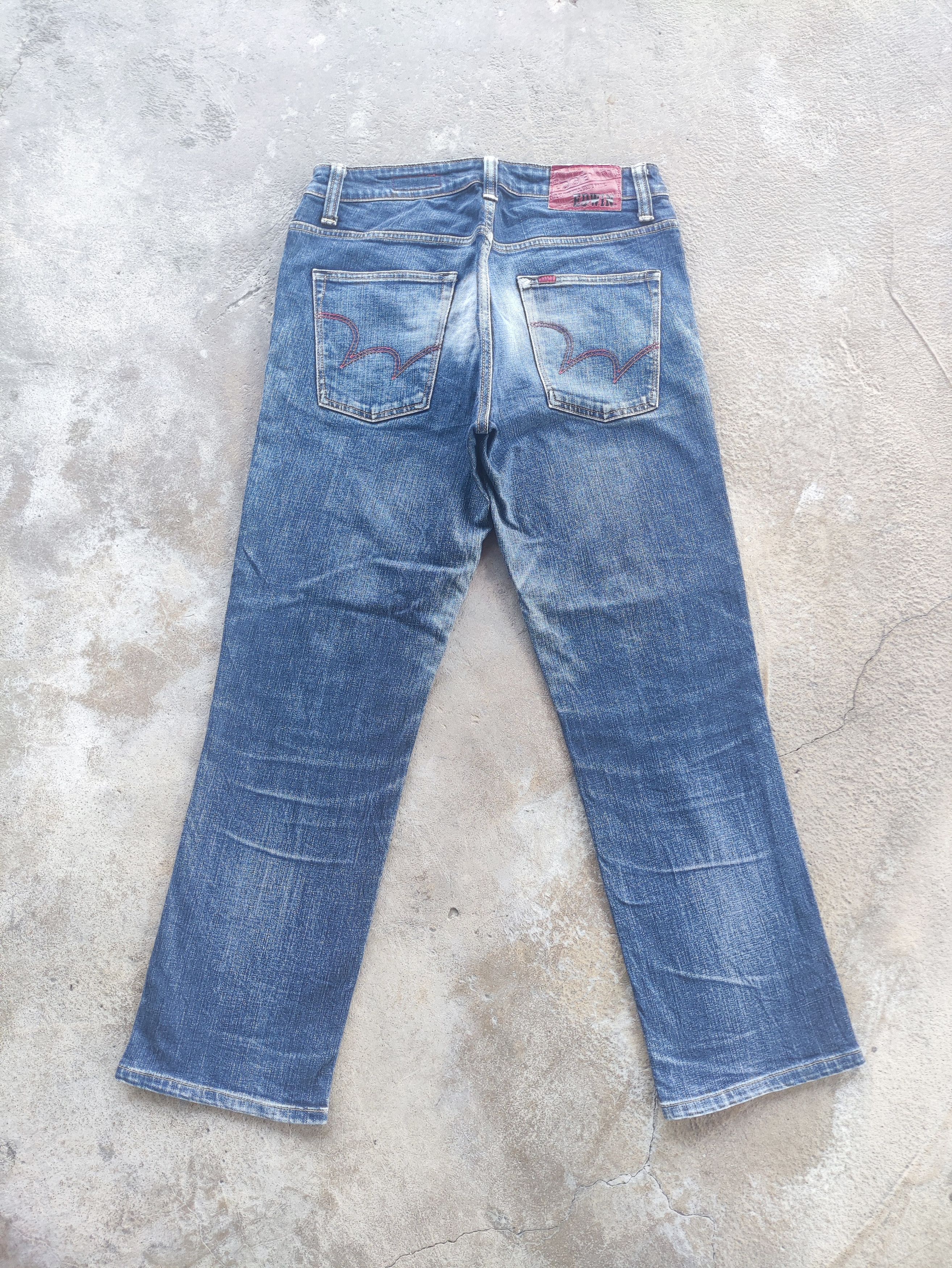 Edwin Vintage Edwin Brand Ripped Faded Denim Pants Size US 31 - 9 Thumbnail