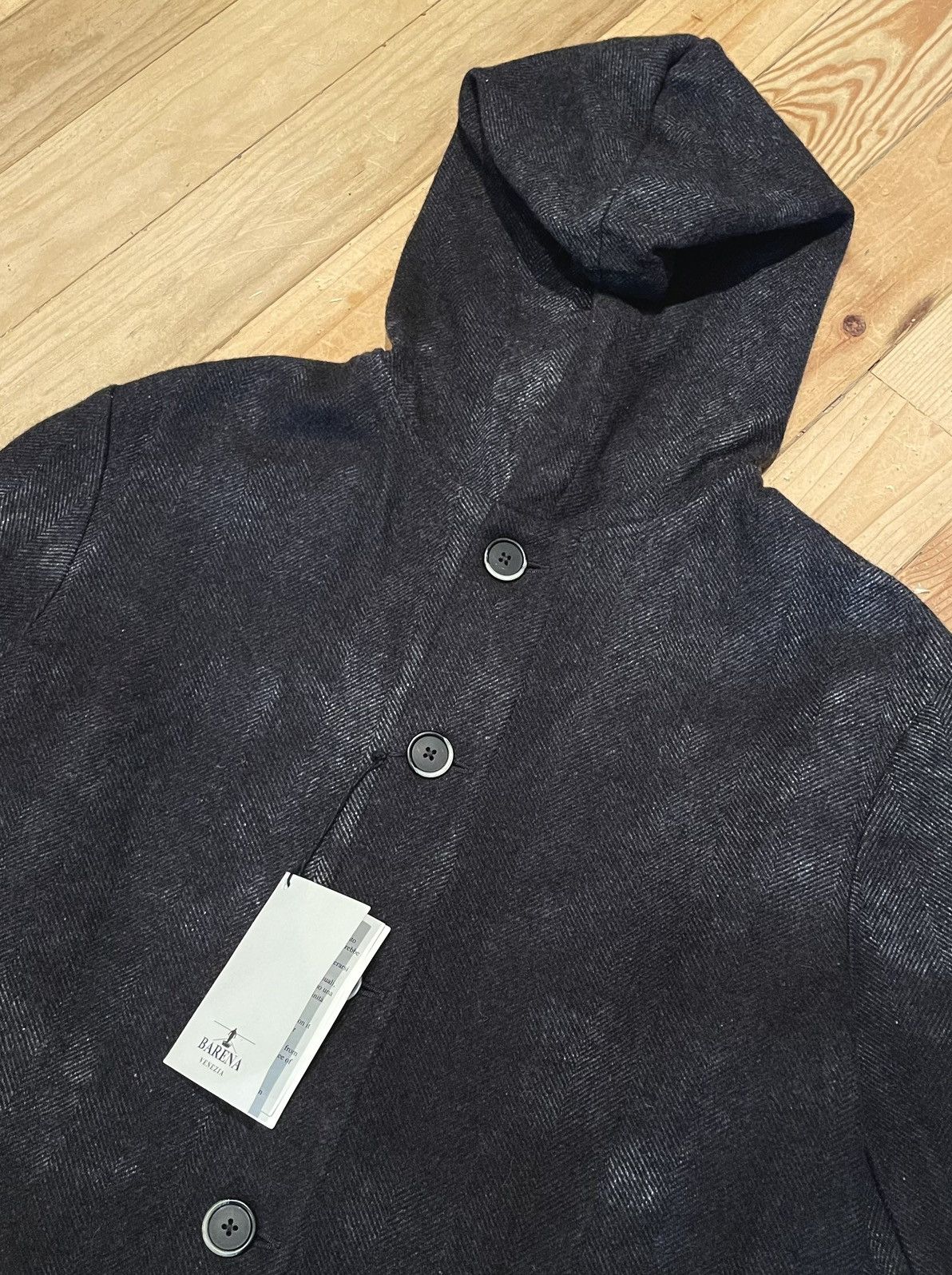 Barena × Barena Venezia Barena Patch-Dyed Hooded Wool Jacket Size US S / EU 44-46 / 1 - 5 Thumbnail